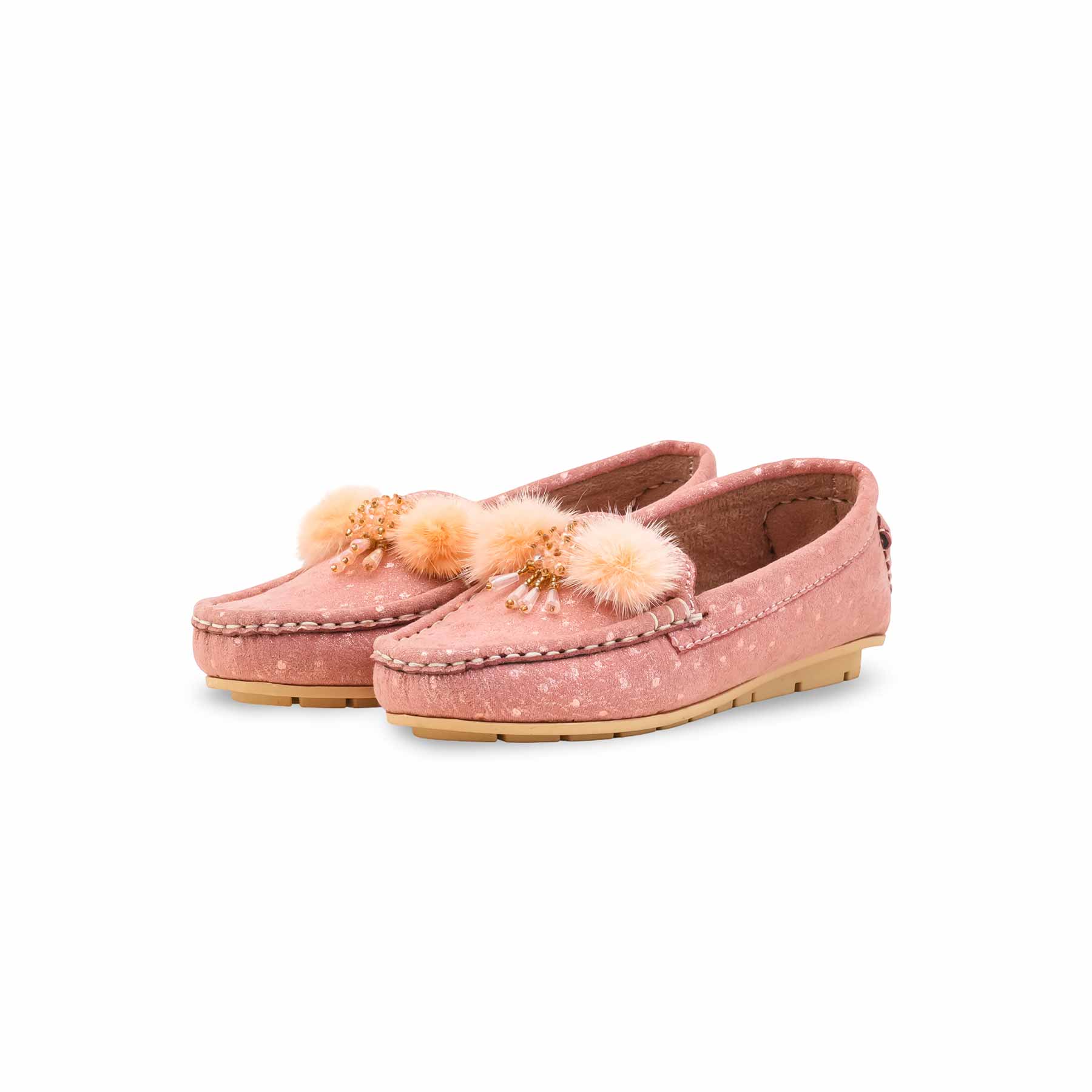 Girls Pink Formal Moccasin KD2628 - Image 3