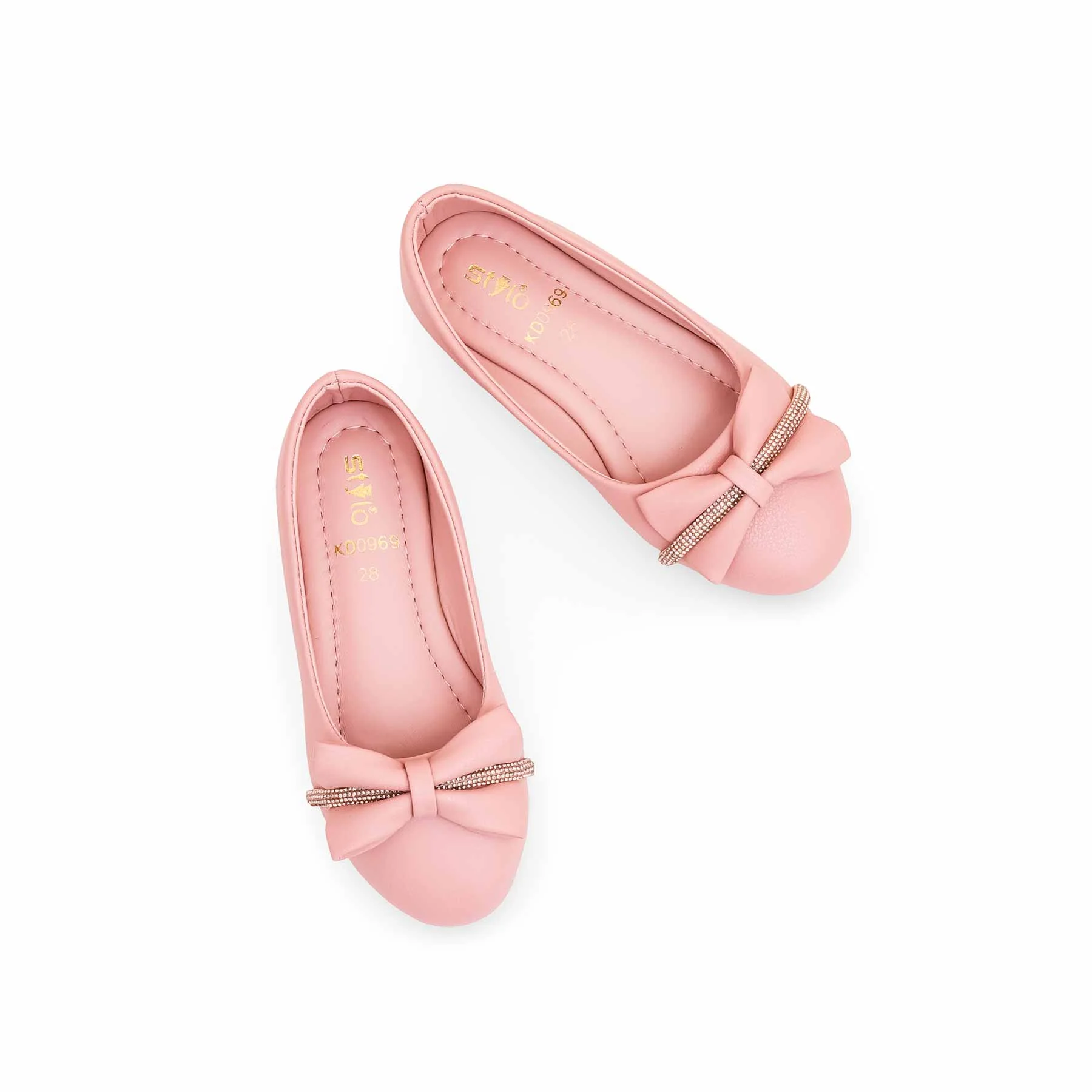 Girls Pink Formal Pumps KD0969 - Image 4