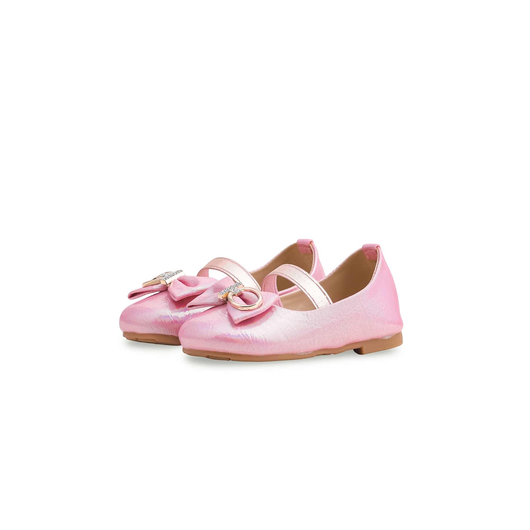 Girls Pink Formal Pumps KD2266 - Image 3