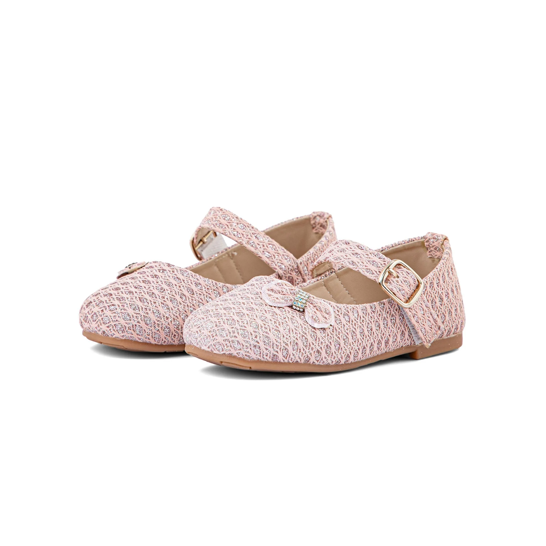 Girls Pink Formal Pumps KD2268 - Image 2