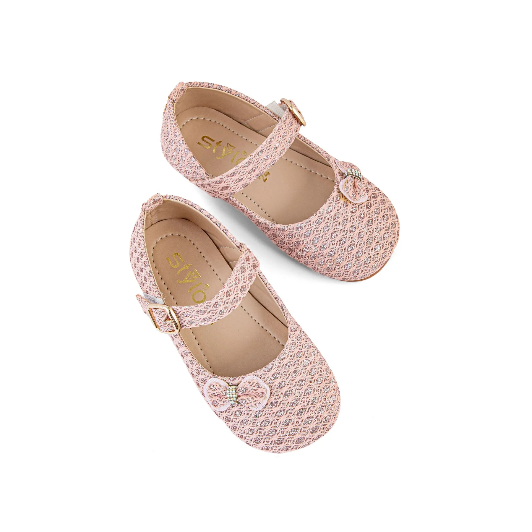 Girls Pink Formal Pumps KD2268 - Image 4
