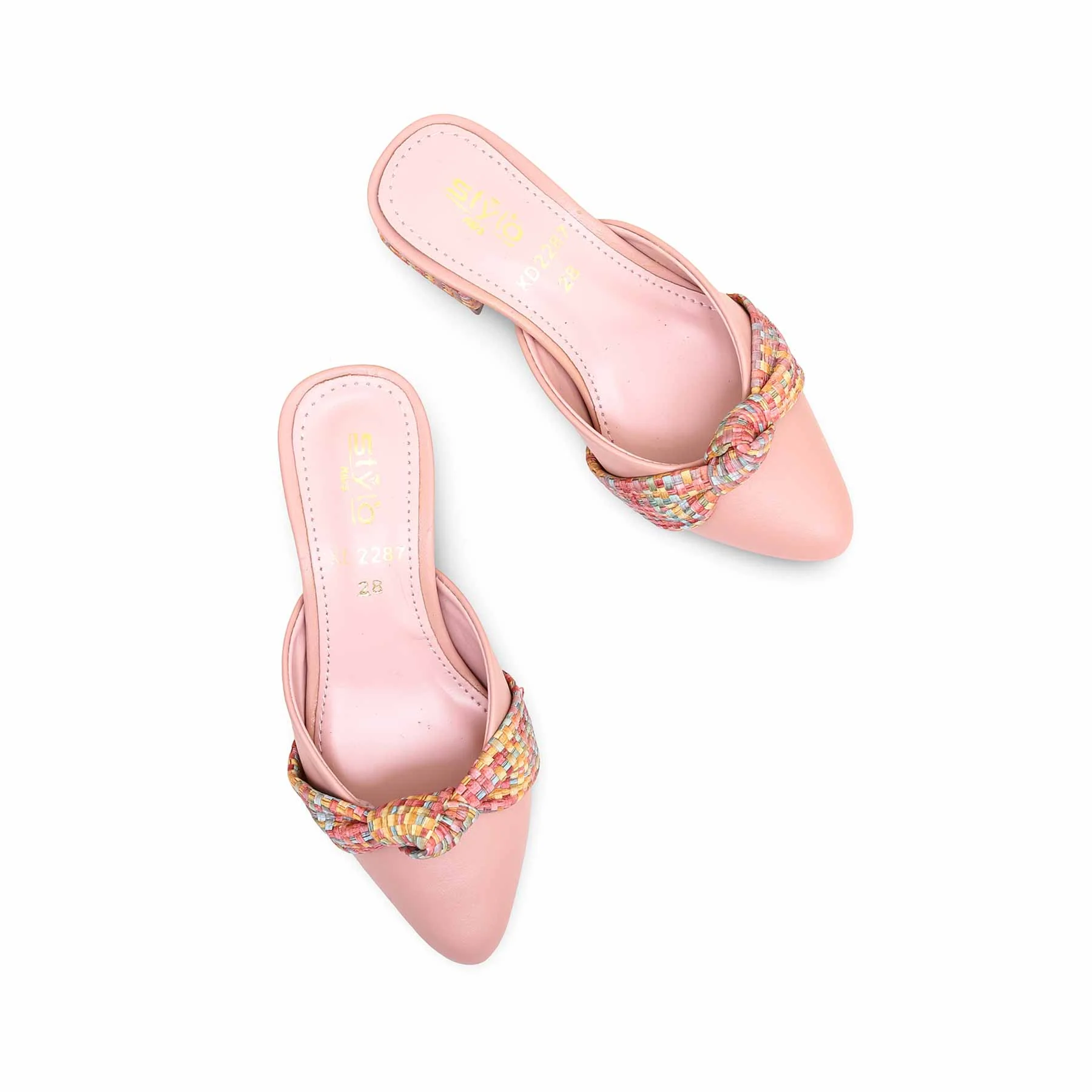 Girls Pink Formal Pumps KD2287 - Image 5