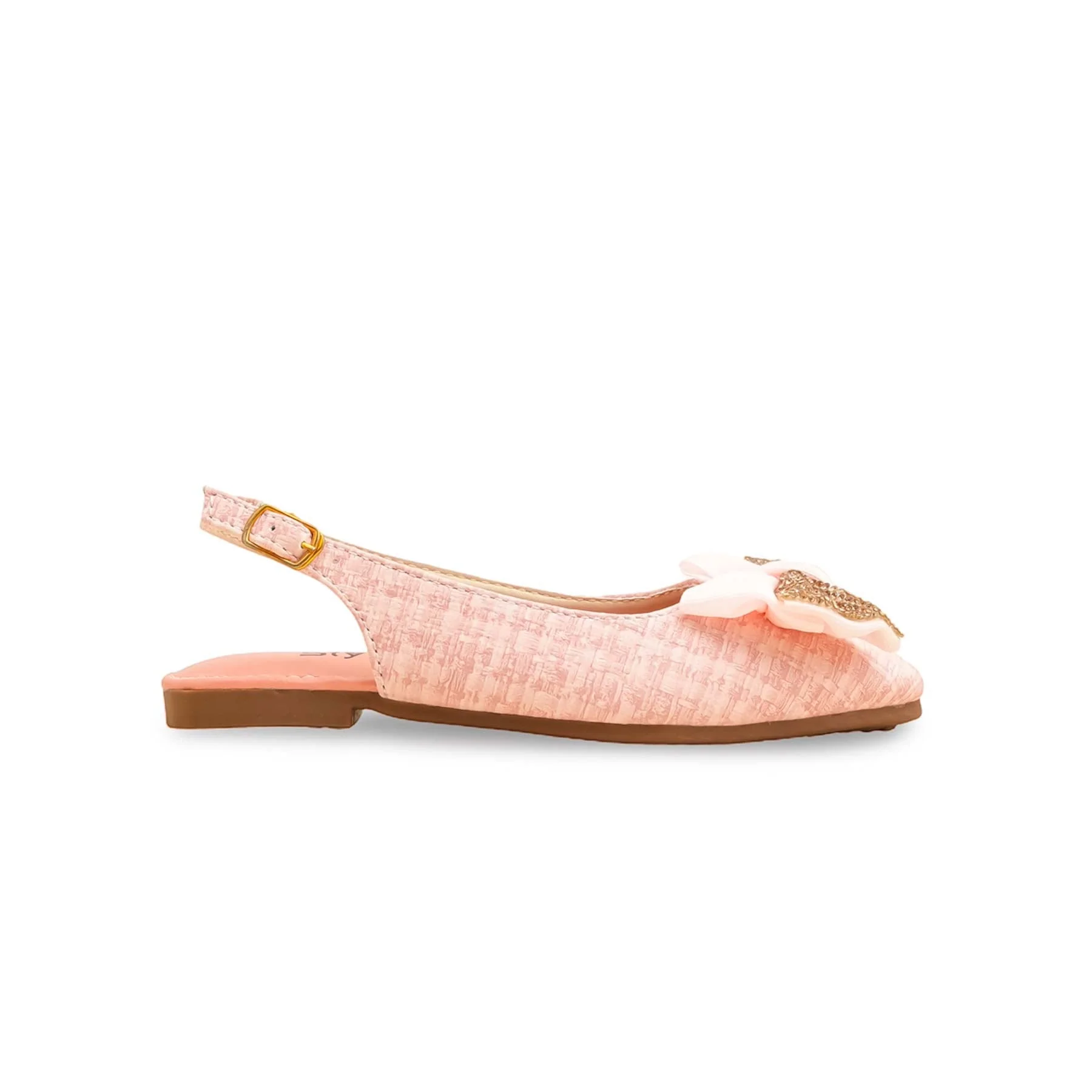 Girls Pink Formal Pumps KD2543 - Image 2