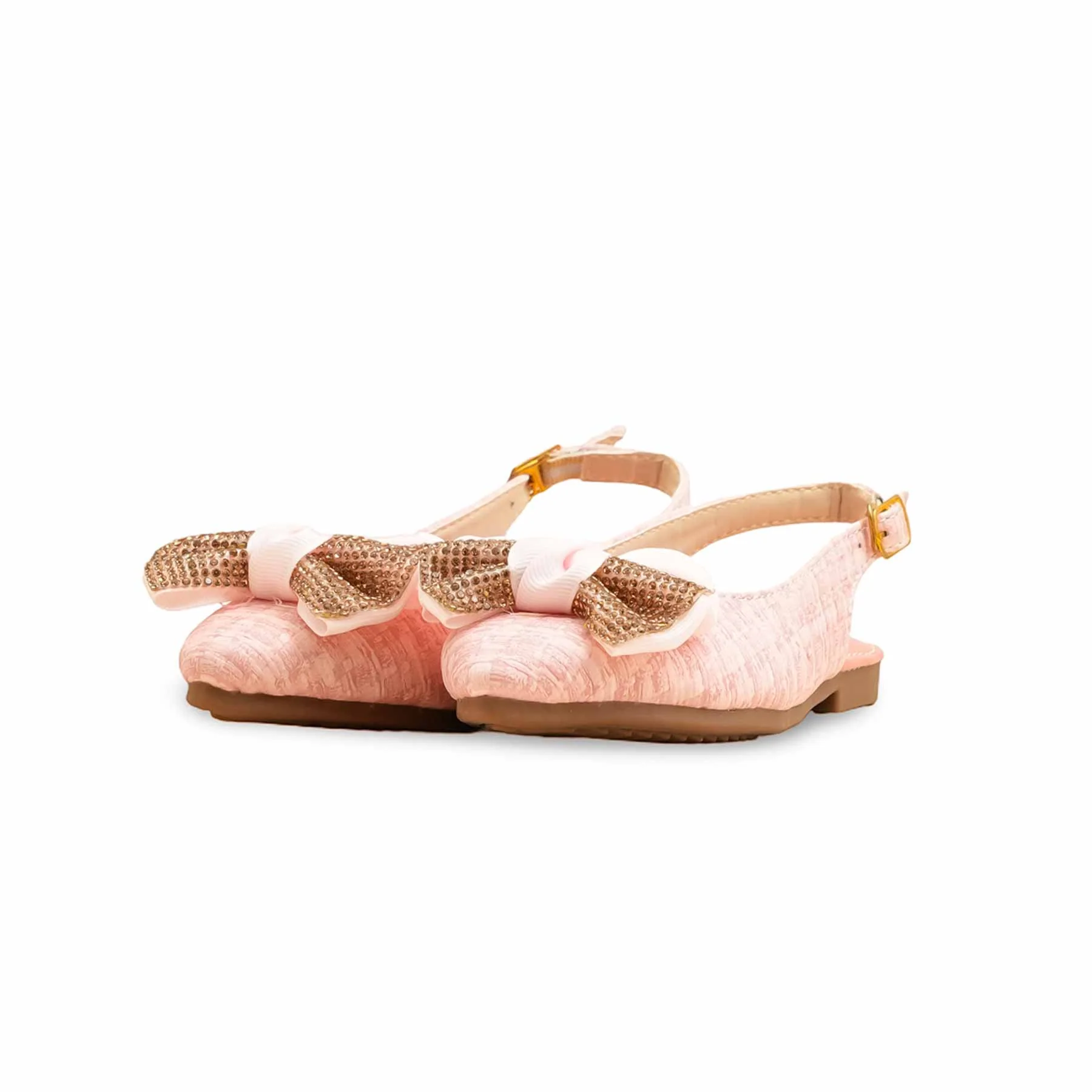 Girls Pink Formal Pumps KD2543 - Image 3