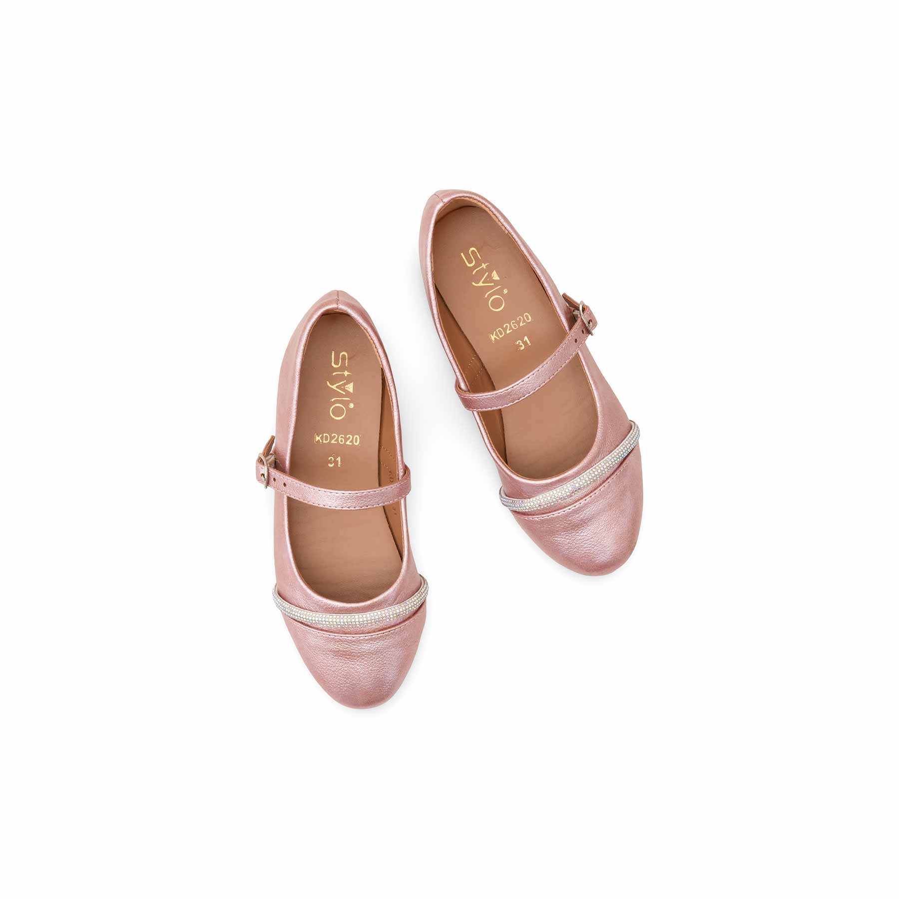 Girls Pink Formal Pumps KD2620 - Image 5
