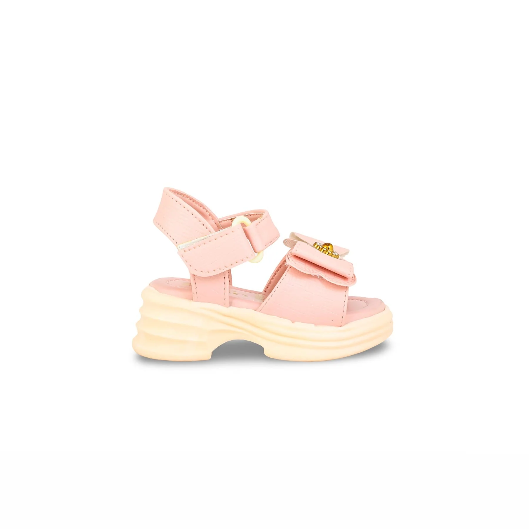 Girls Pink Formal Sandal KD4869 - Image 2
