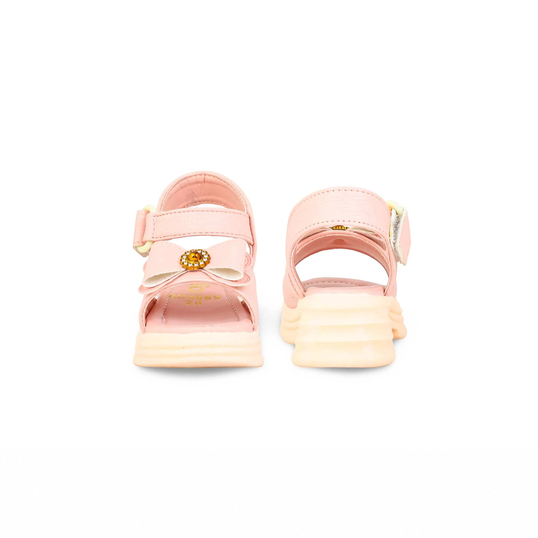 Girls Pink Formal Sandal KD4869 - Image 4