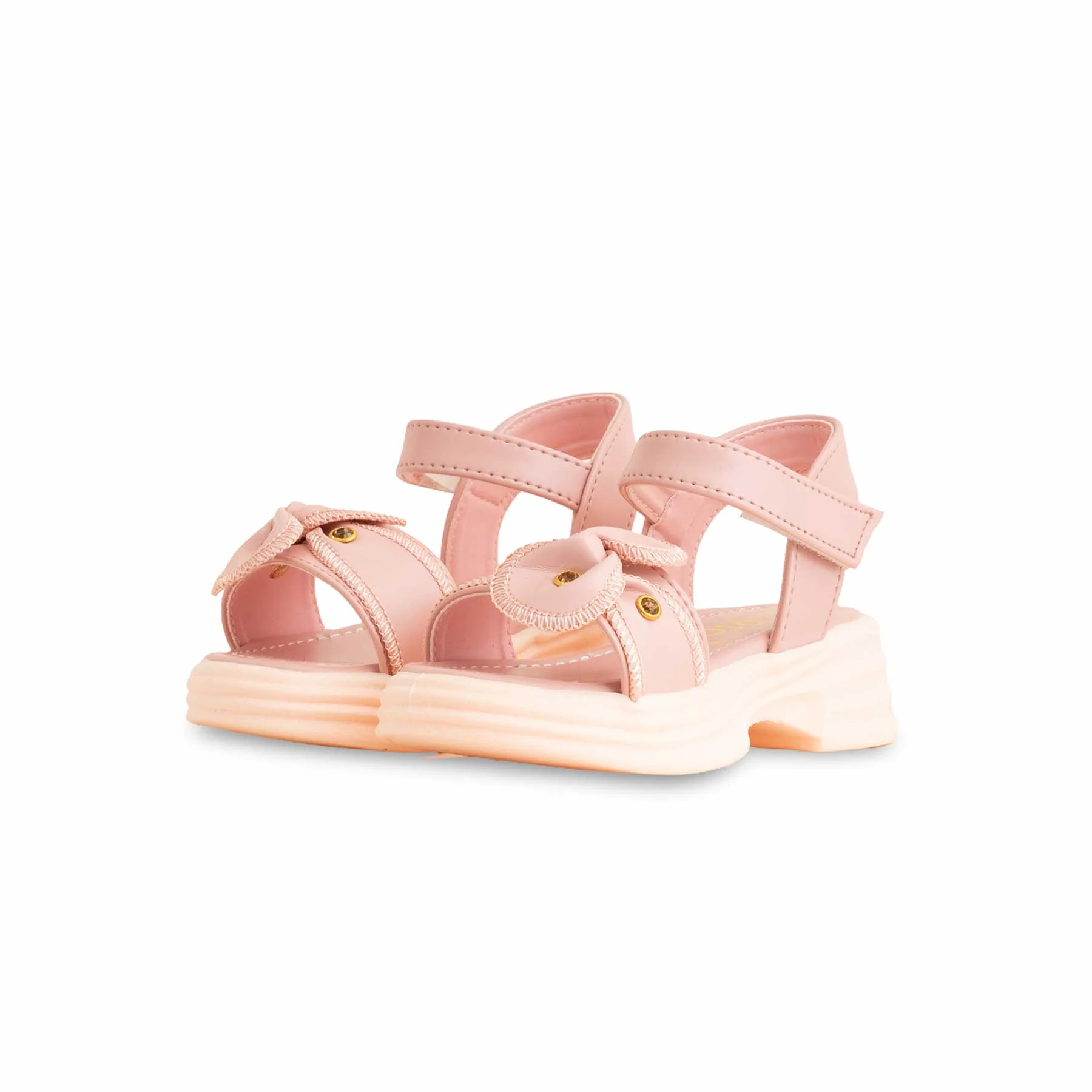 Girls Pink Formal Sandal KD4870 - Image 3