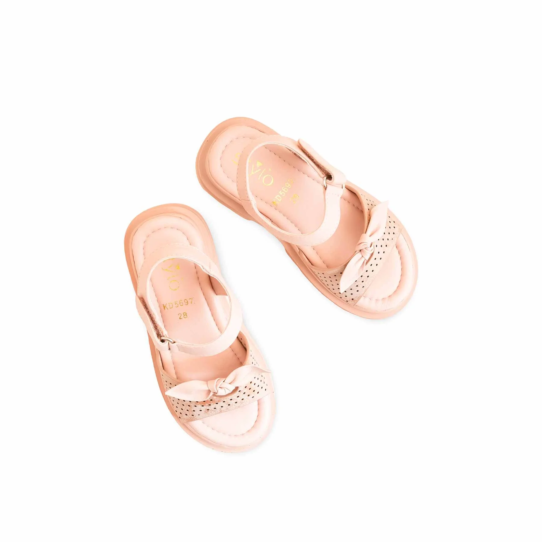 Girls Pink Formal Sandal KD5697 - Image 5