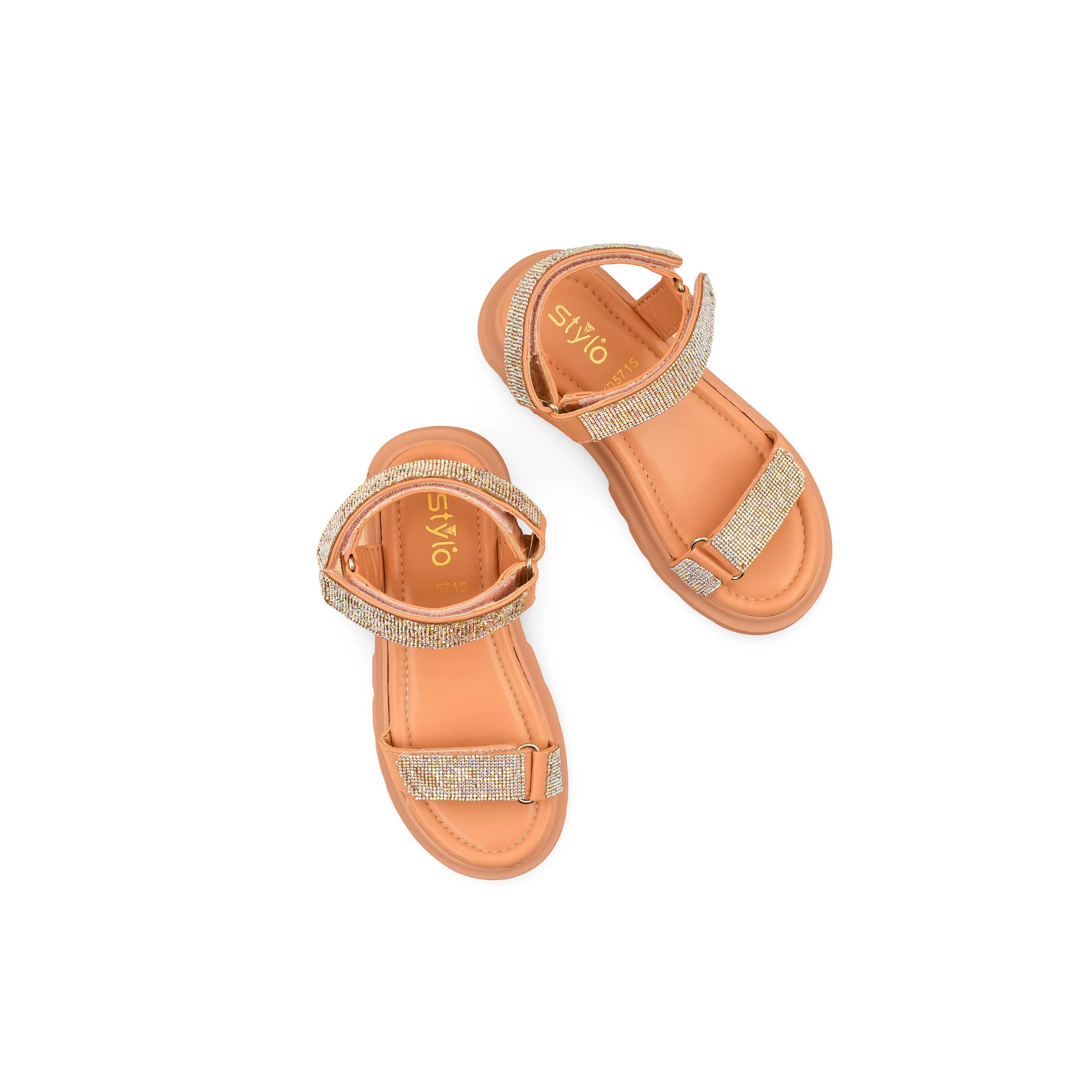 Girls Pink Formal Sandal KD5715 - Image 5