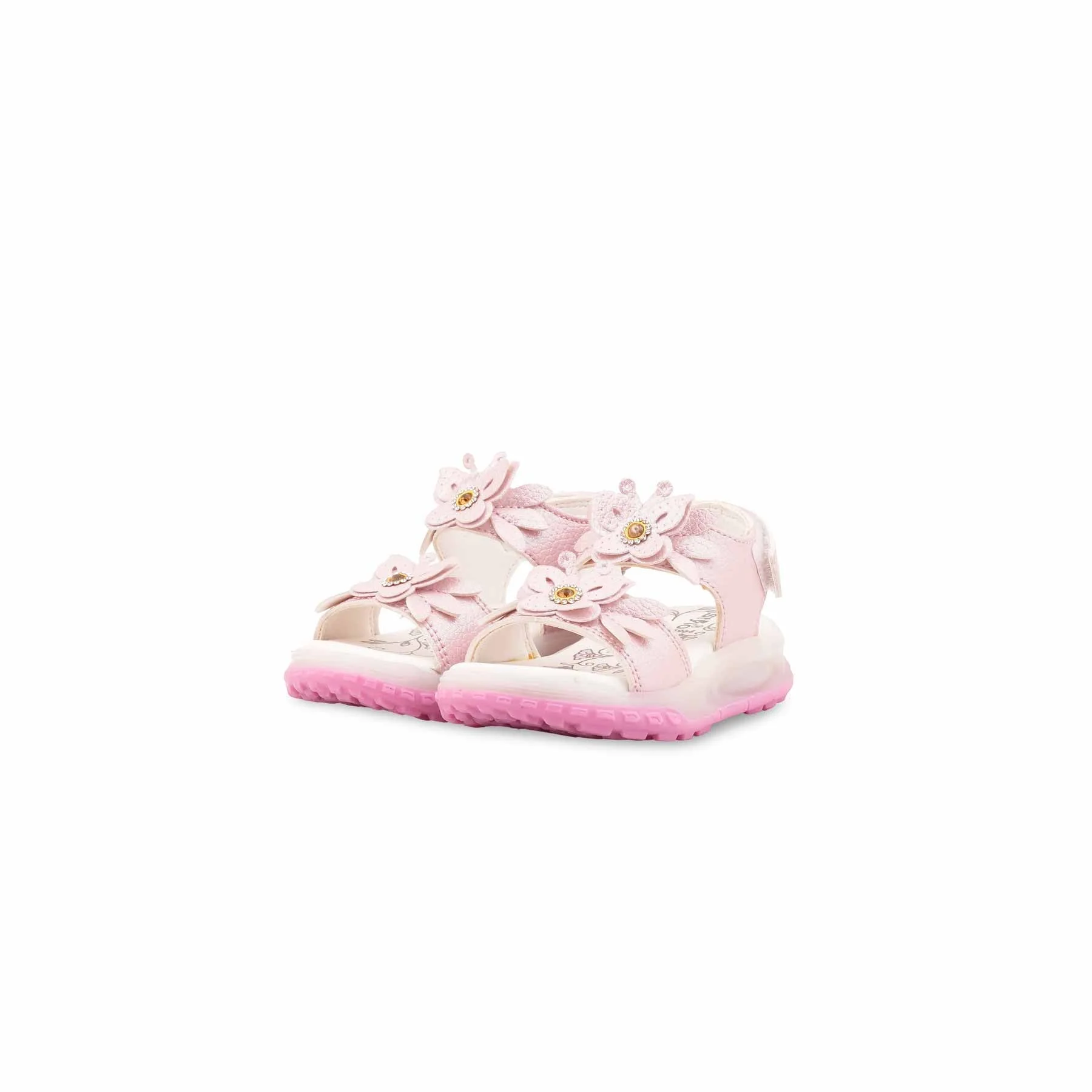 Girls Pink Formal Sandal KD5964 - Image 3