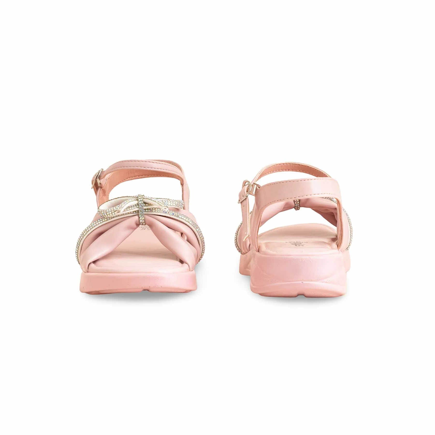 Girls Pink Formal Sandal KD9883 - Image 4