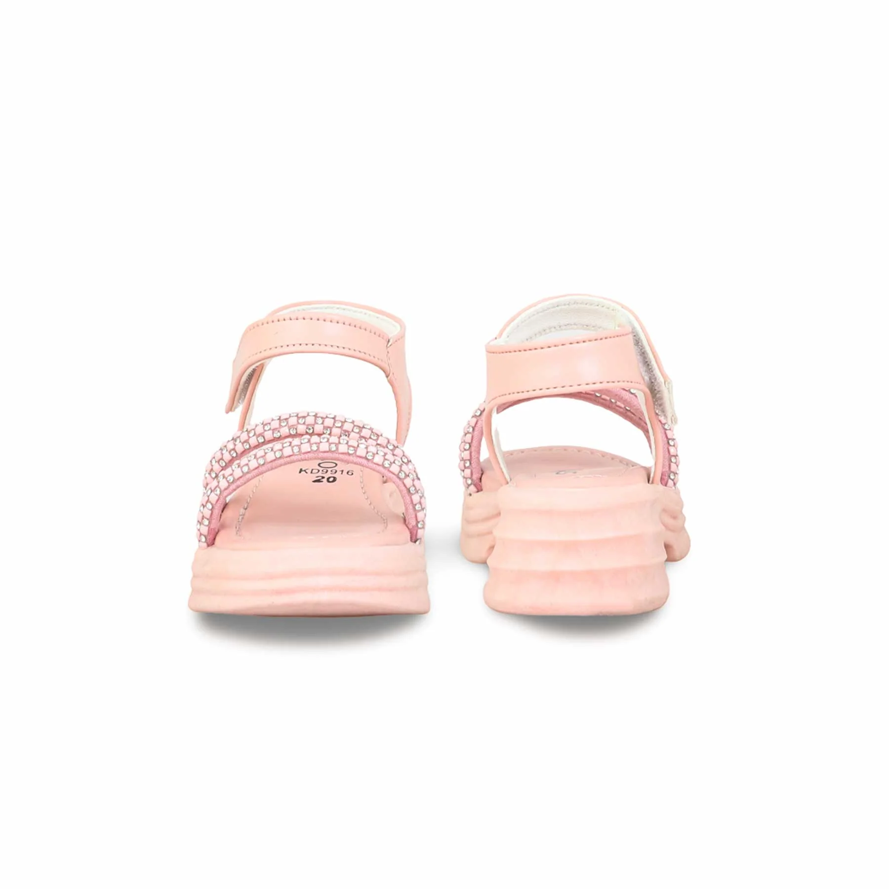 Girls Pink Formal Sandal KD9916 - Image 4