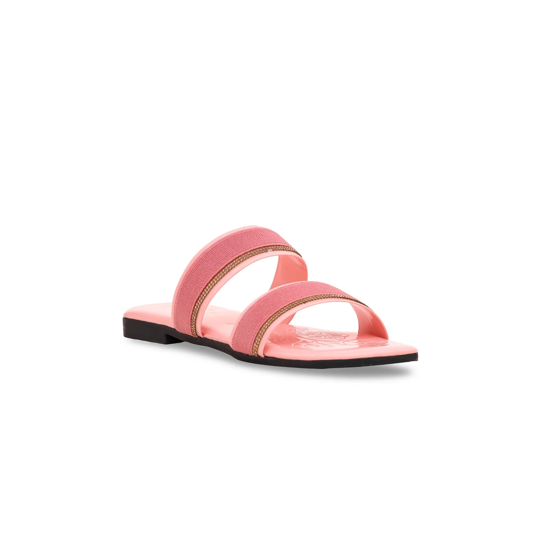 Girls Pink Formal Slipper KD5409 - Image 2