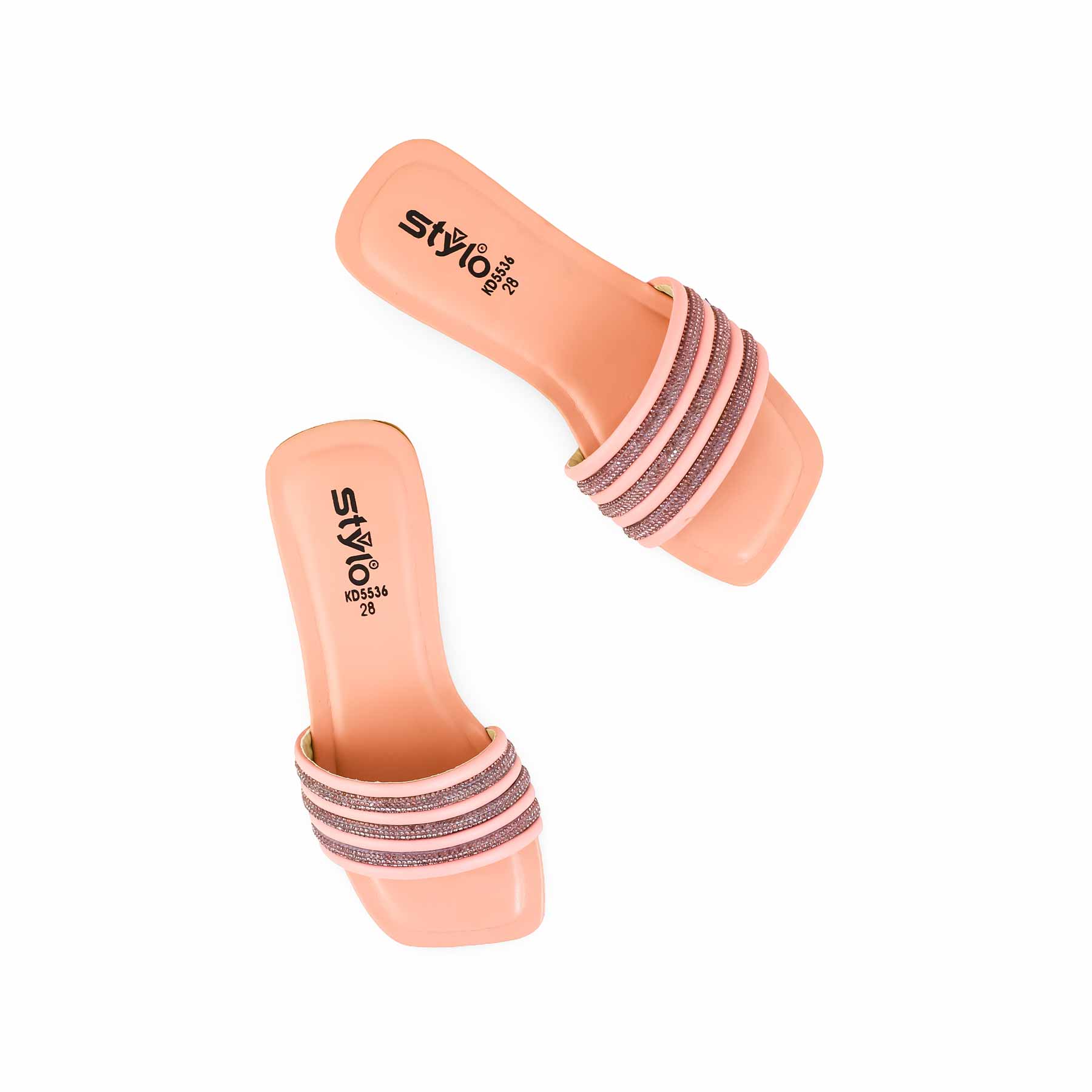 Girls Pink Formal Slipper KD5536 - Image 5