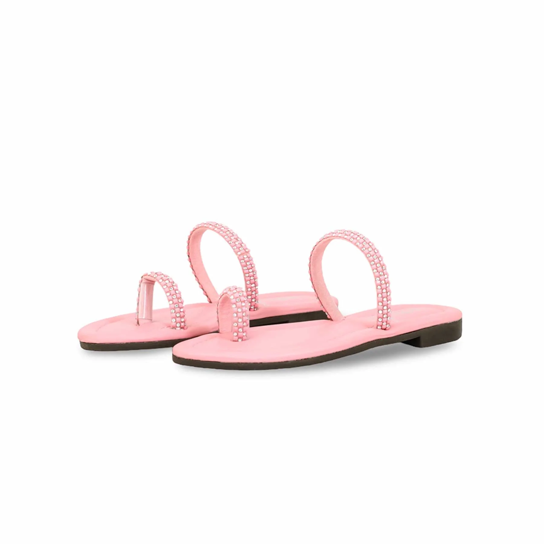 Girls Pink Formal Slipper KD5592 - Image 2