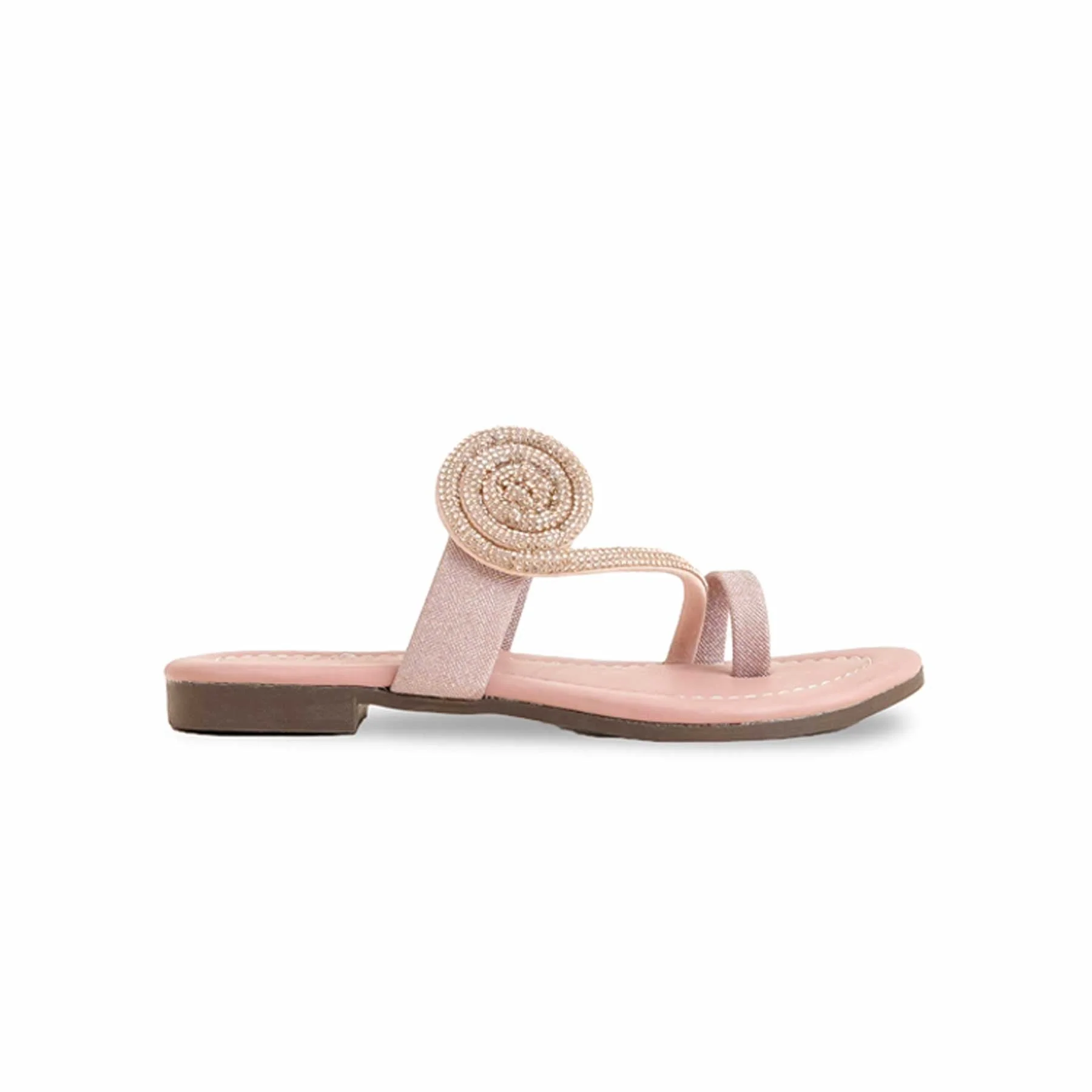 Girls Pink Formal Slipper KD5601 - Image 2