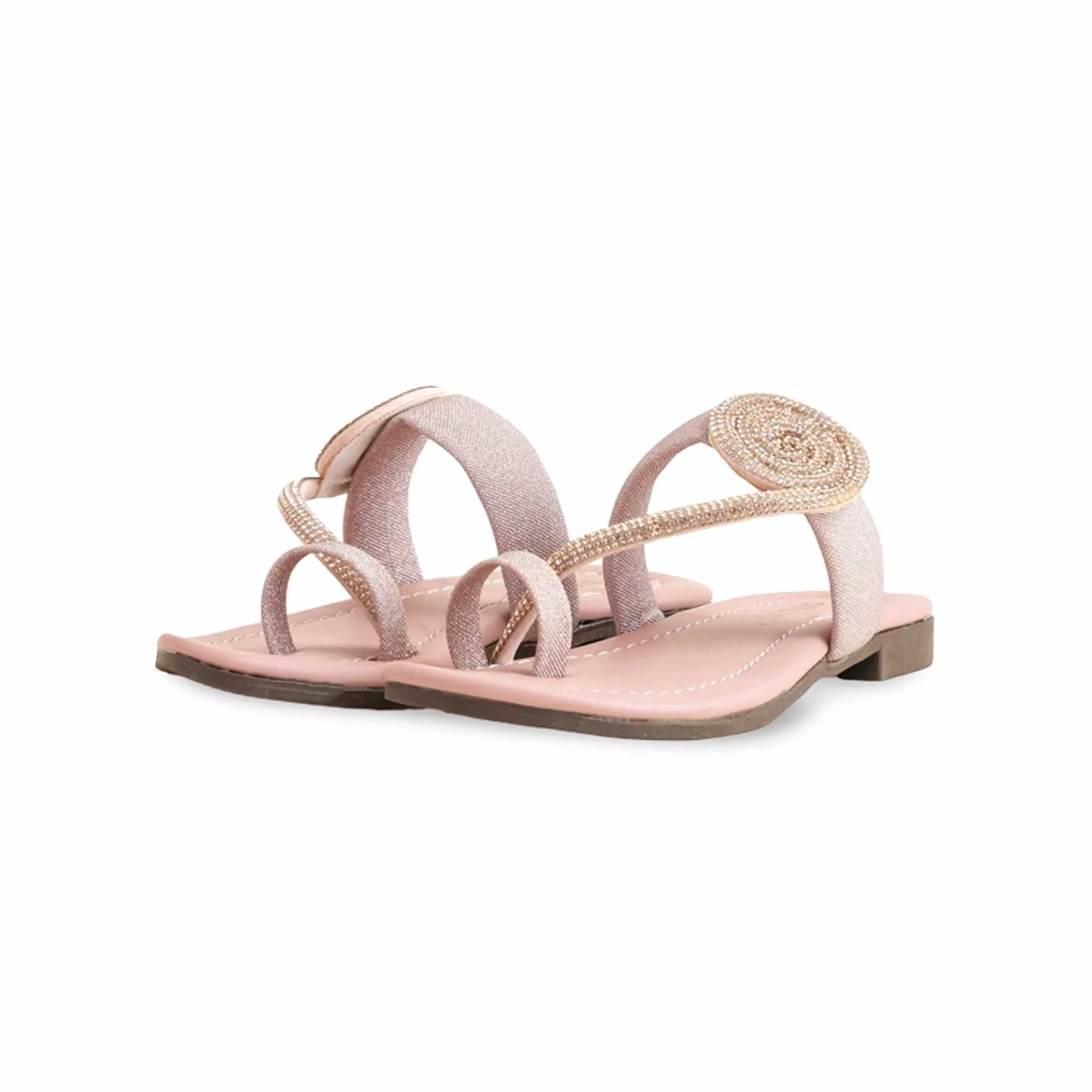 Girls Pink Formal Slipper KD5601 - Image 3