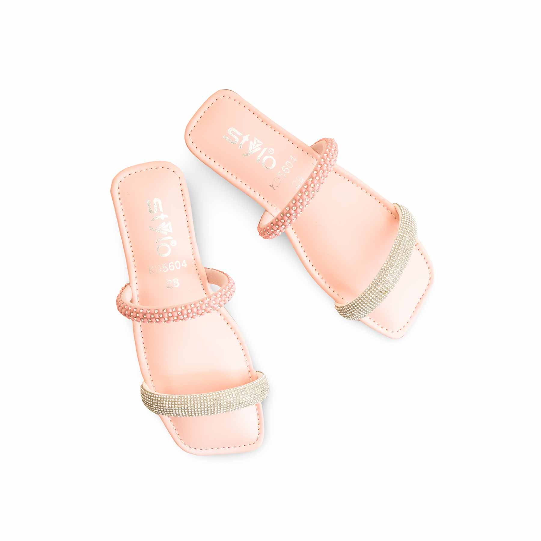 Girls Pink Formal Slipper KD5604 - Image 5