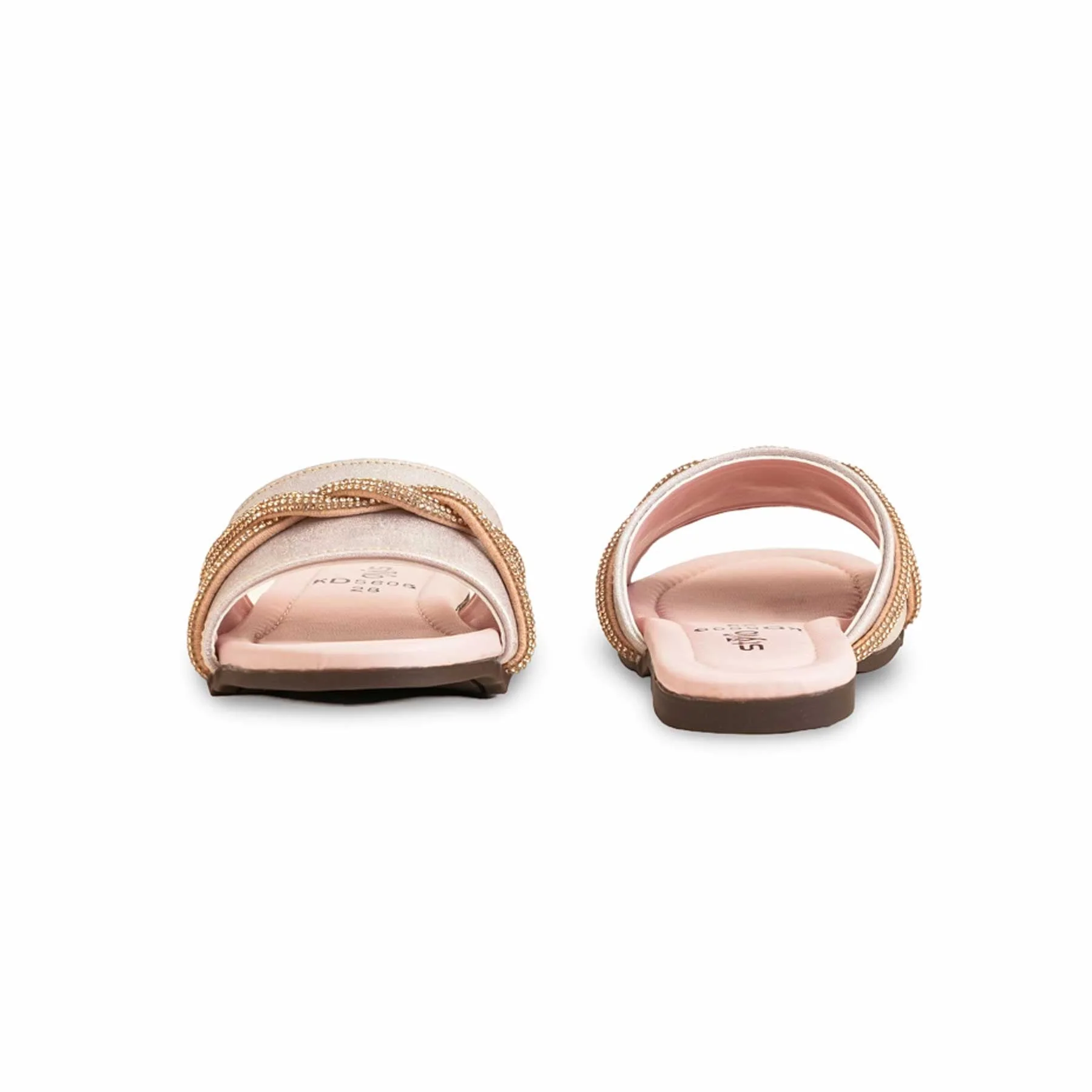 Girls Pink Formal Slipper KD5608 - Image 4