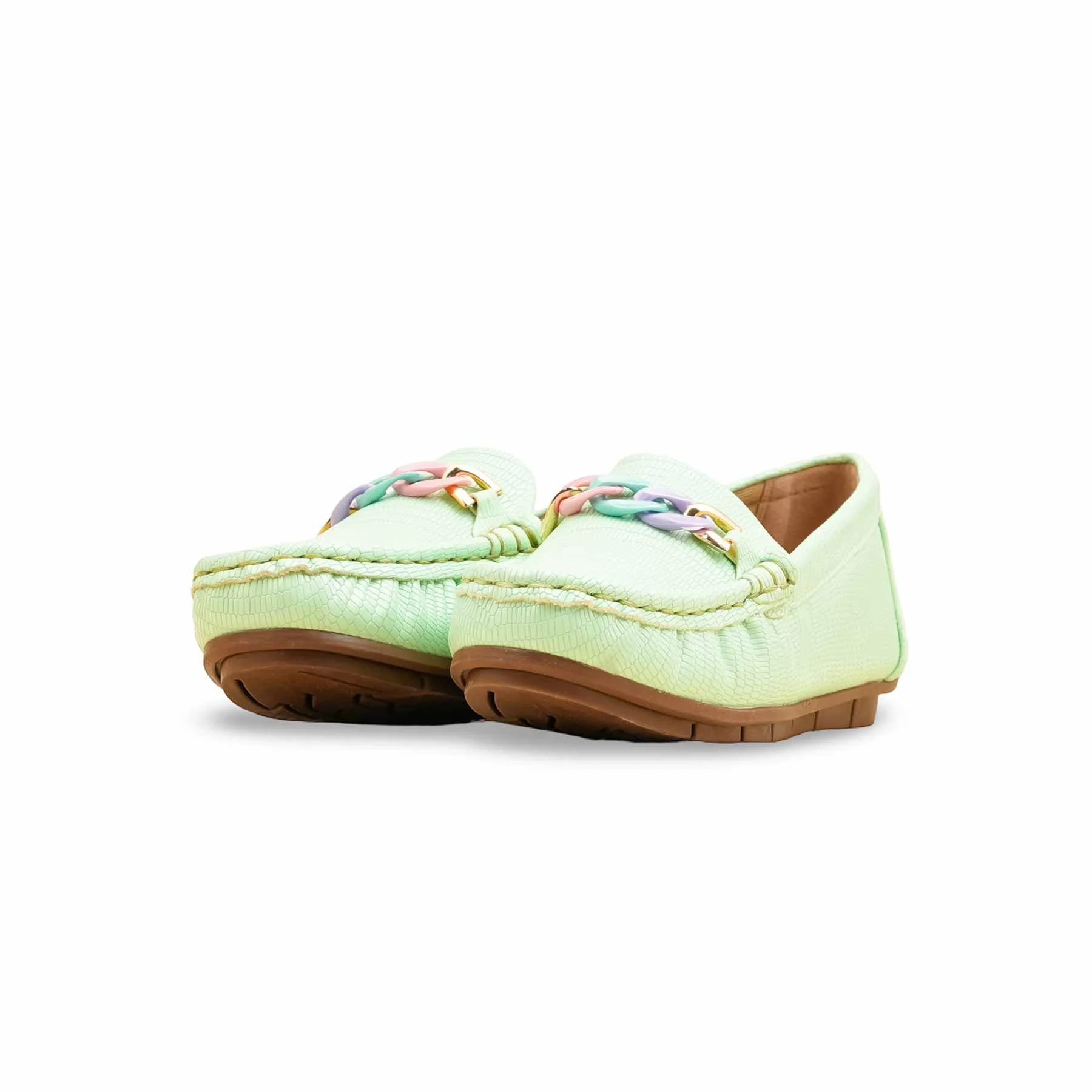 Girls PISTAGREEN Casual Moccasin KD2596 - Image 3