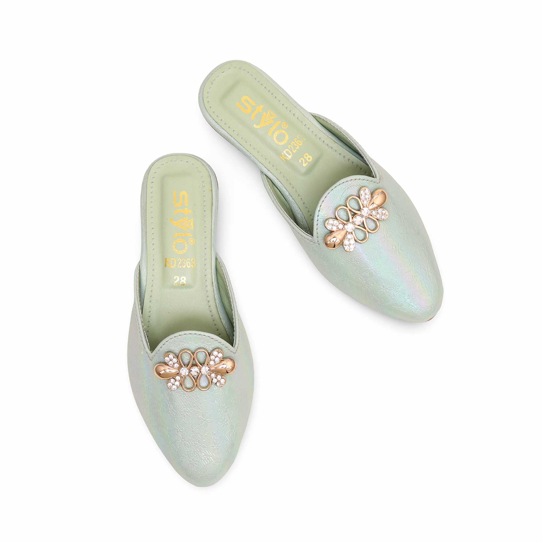 Girls PISTAGREEN Fancy Pumps KD2363 - Image 5