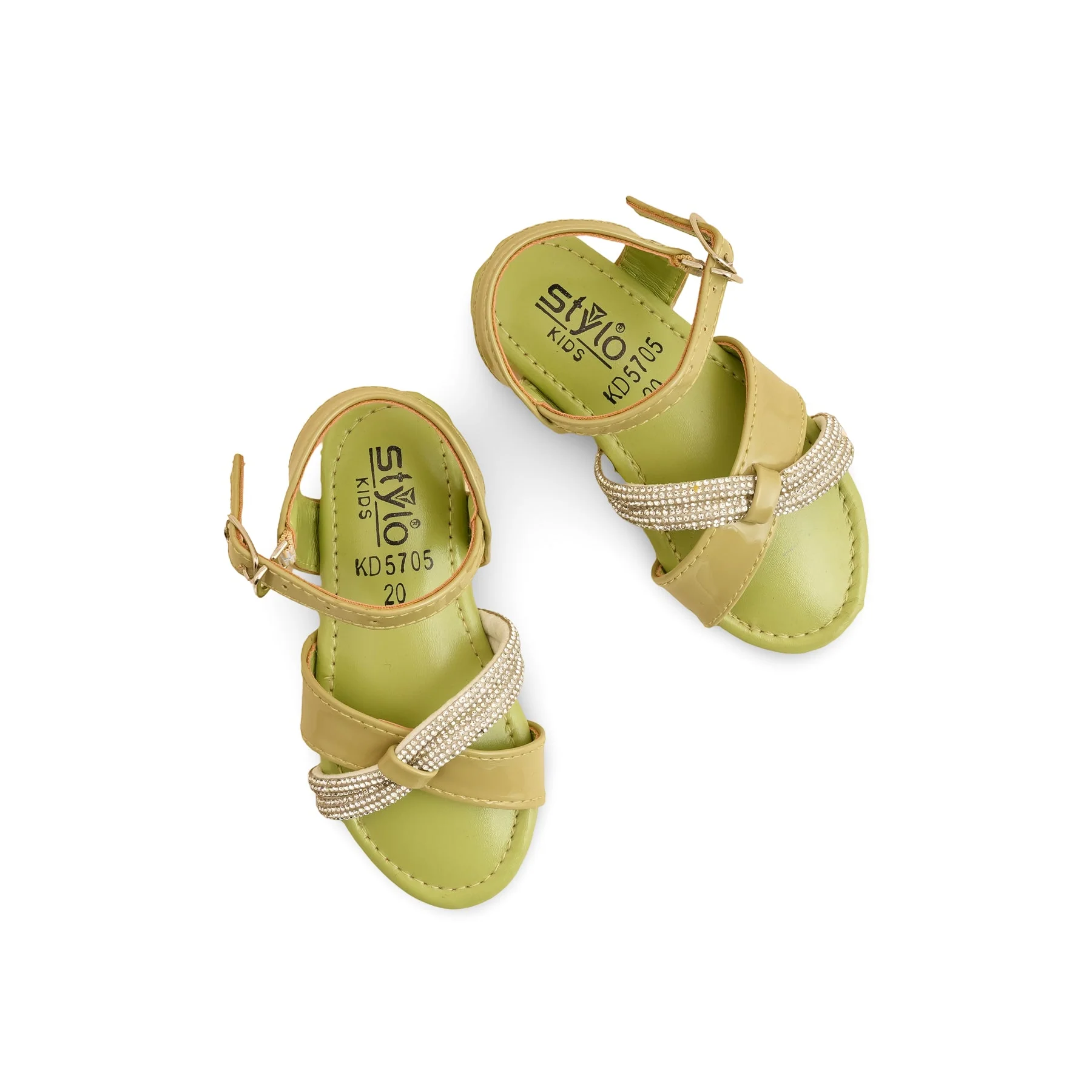 Girls PISTAGREEN Formal Sandal KD5705 - Image 5