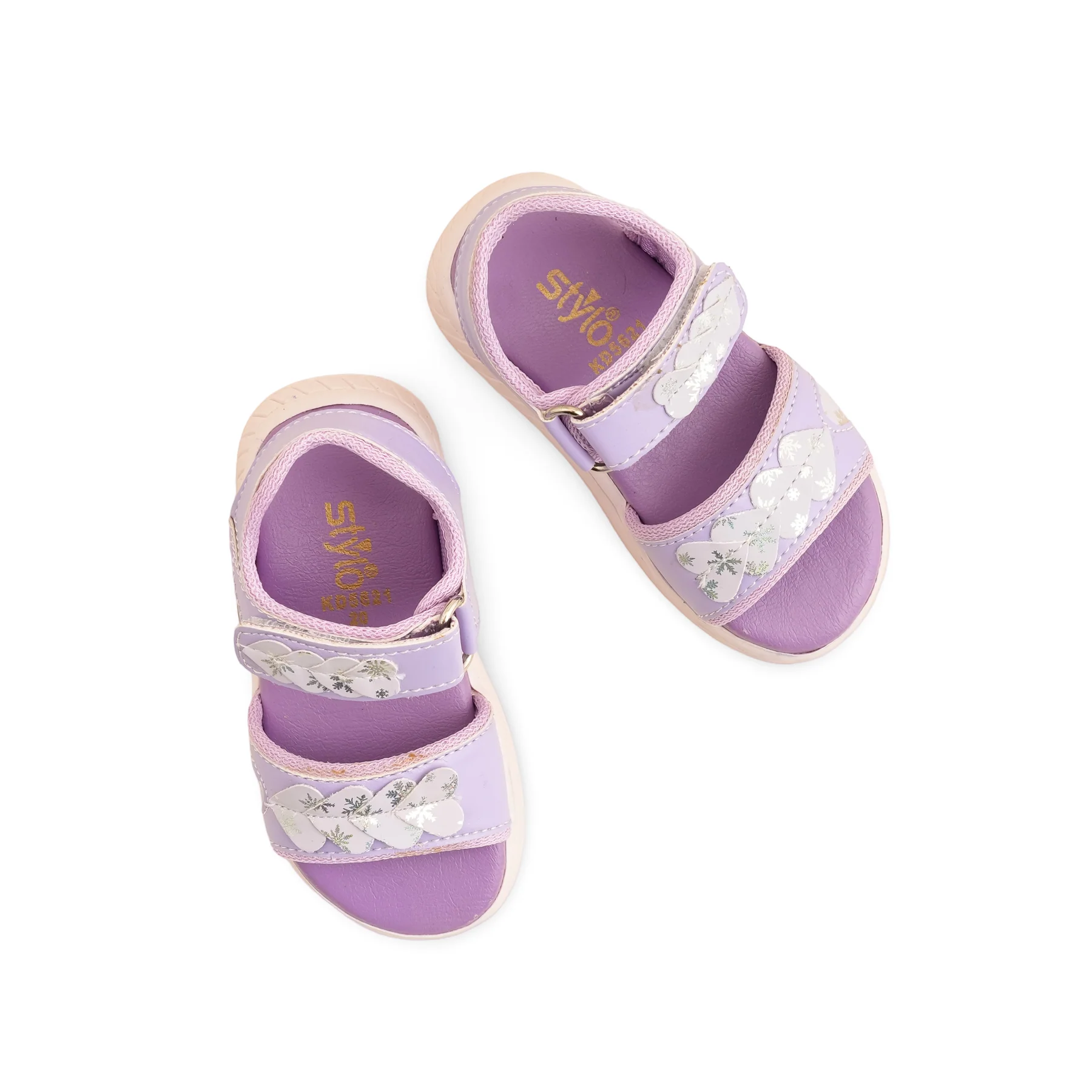 Girls Purple Casual Sandal KD5621 - Image 4