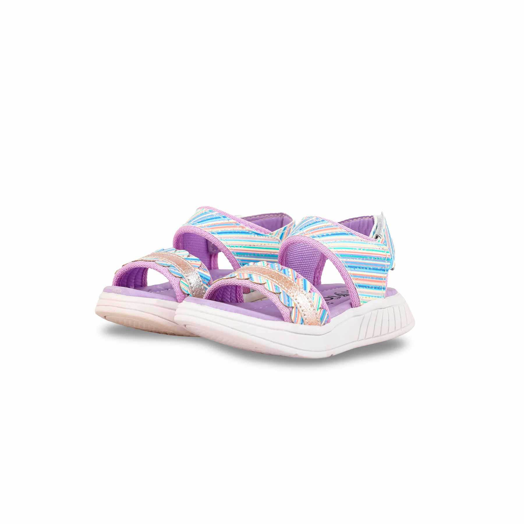 Girls Purple Casual Sandal KD9907 - Image 3