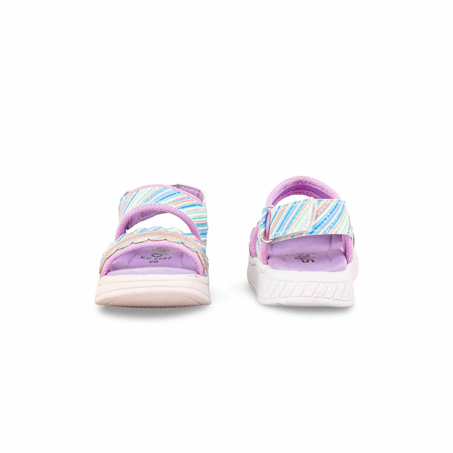 Girls Purple Casual Sandal KD9907 - Image 4