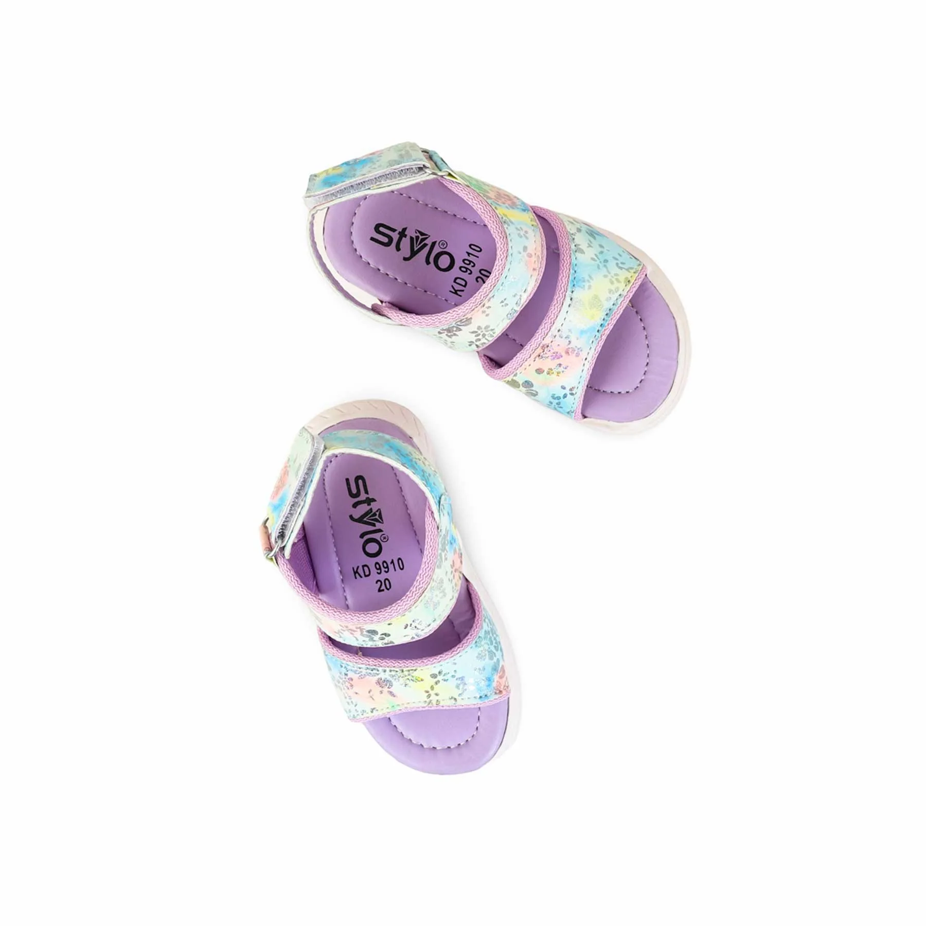 Girls Purple Casual Sandal KD9910 - Image 4