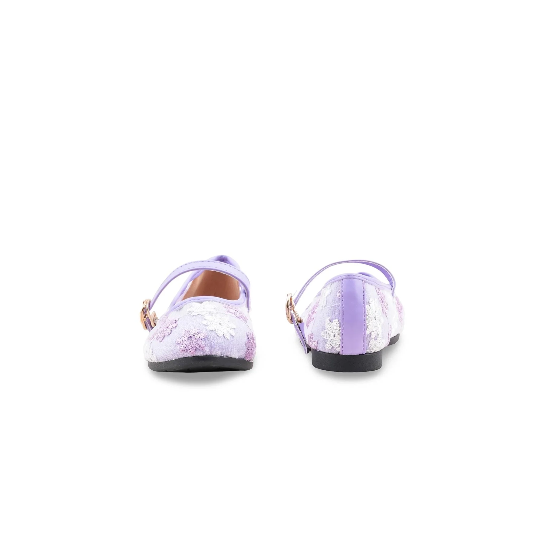 Girls Purple Formal Pumps KD2618 - Image 4