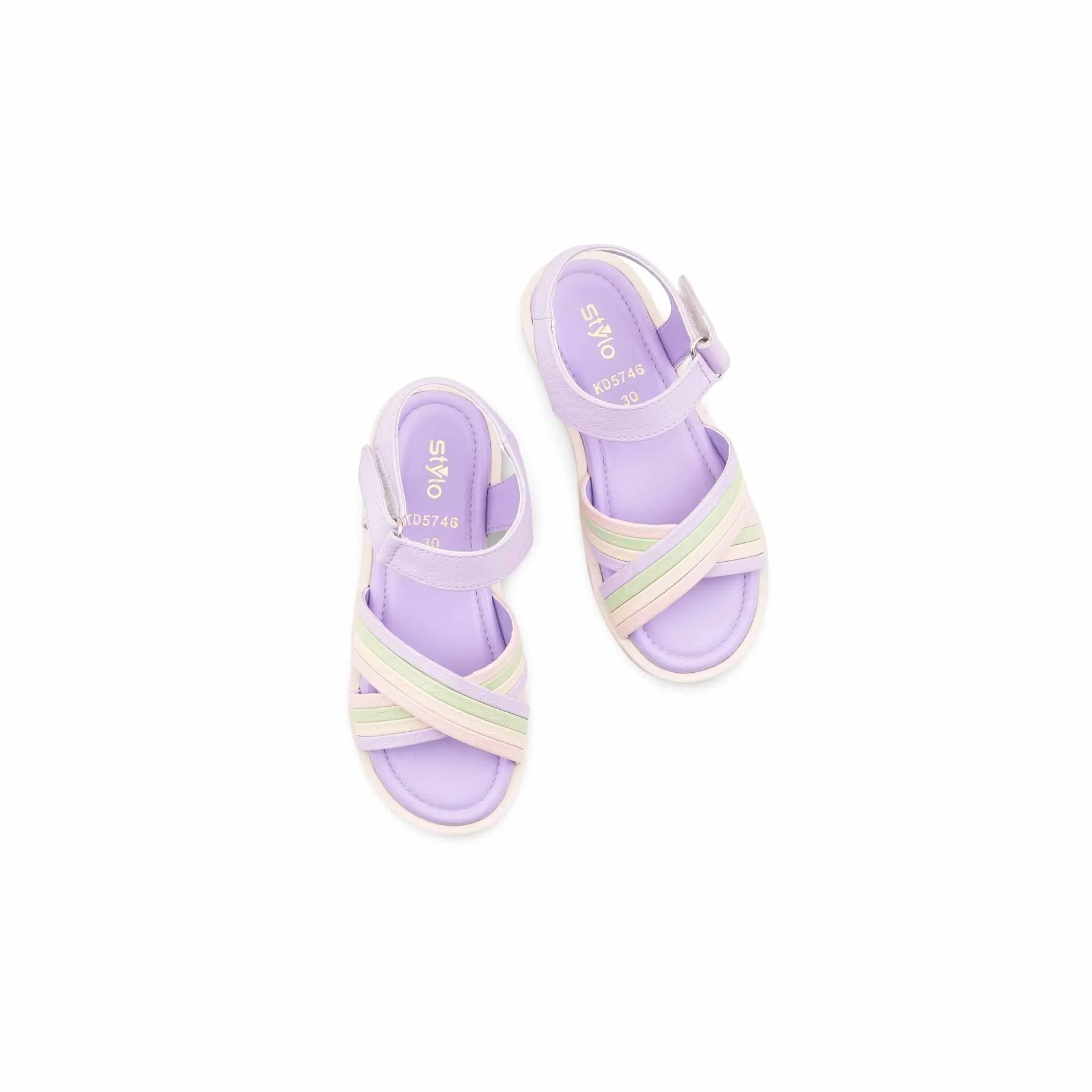 Girls Purple Formal Sandal KD5746 - Image 5
