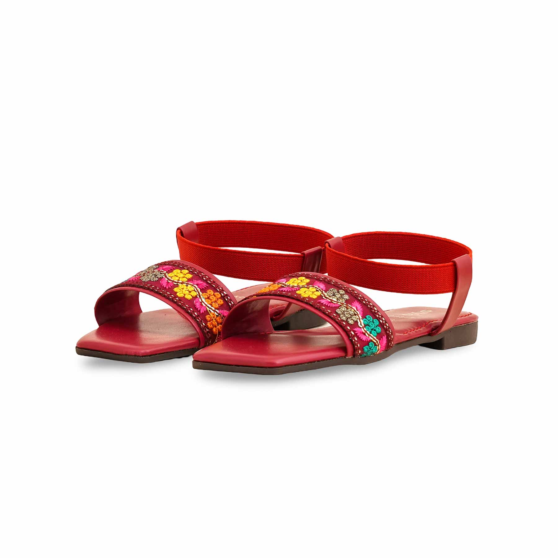 Girls Red Casual Sandal KD9877 - Image 3