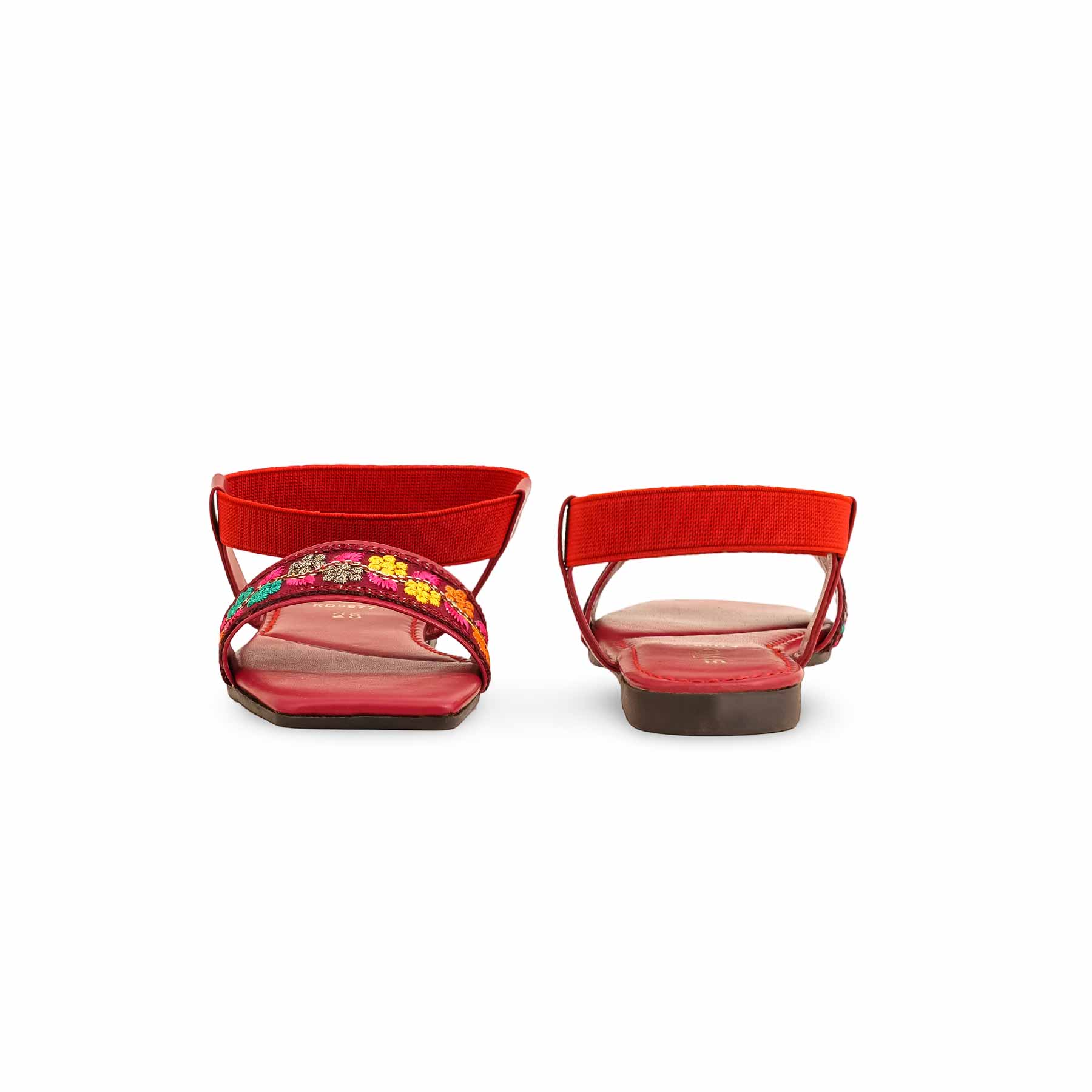 Girls Red Casual Sandal KD9877 - Image 4