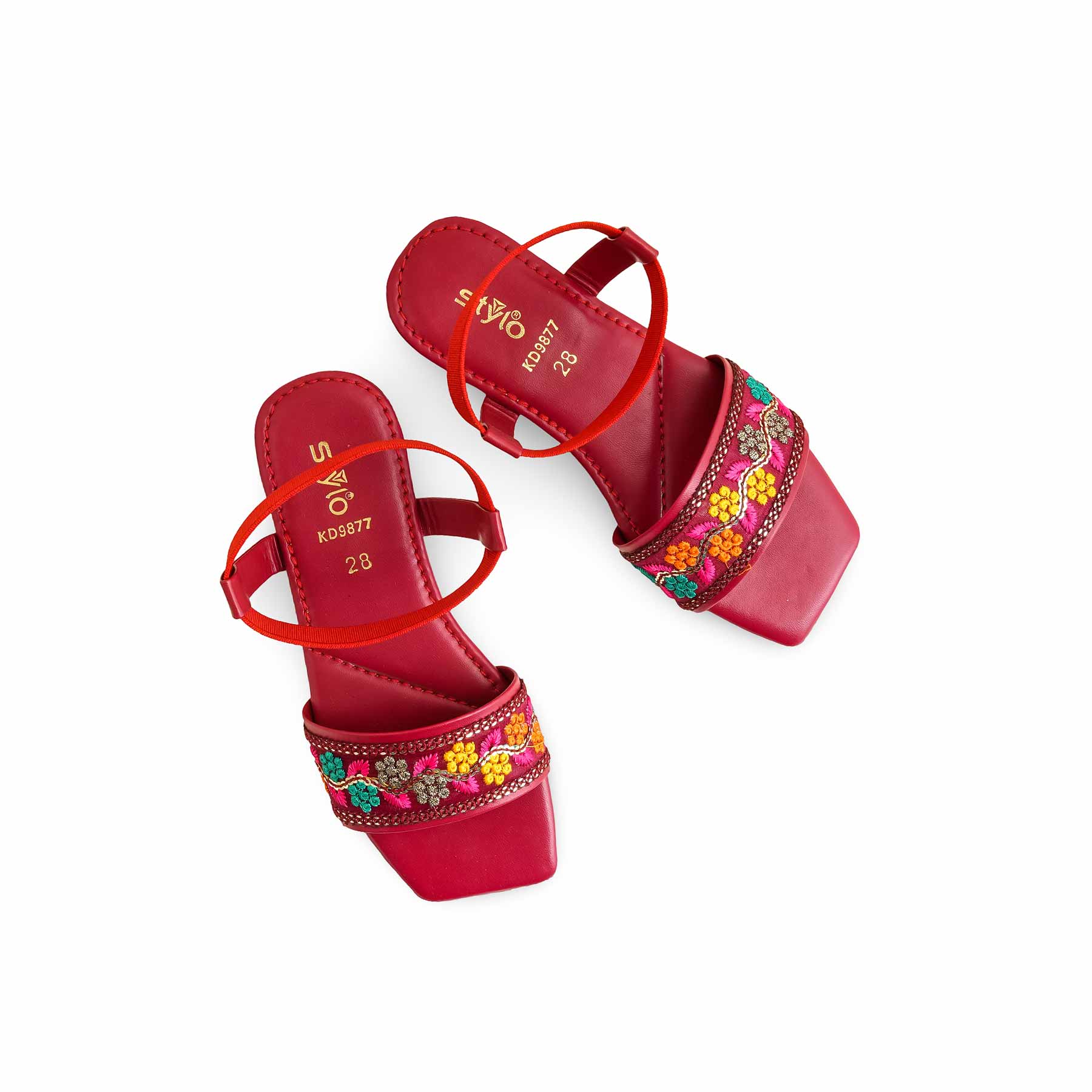 Girls Red Casual Sandal KD9877 - Image 5
