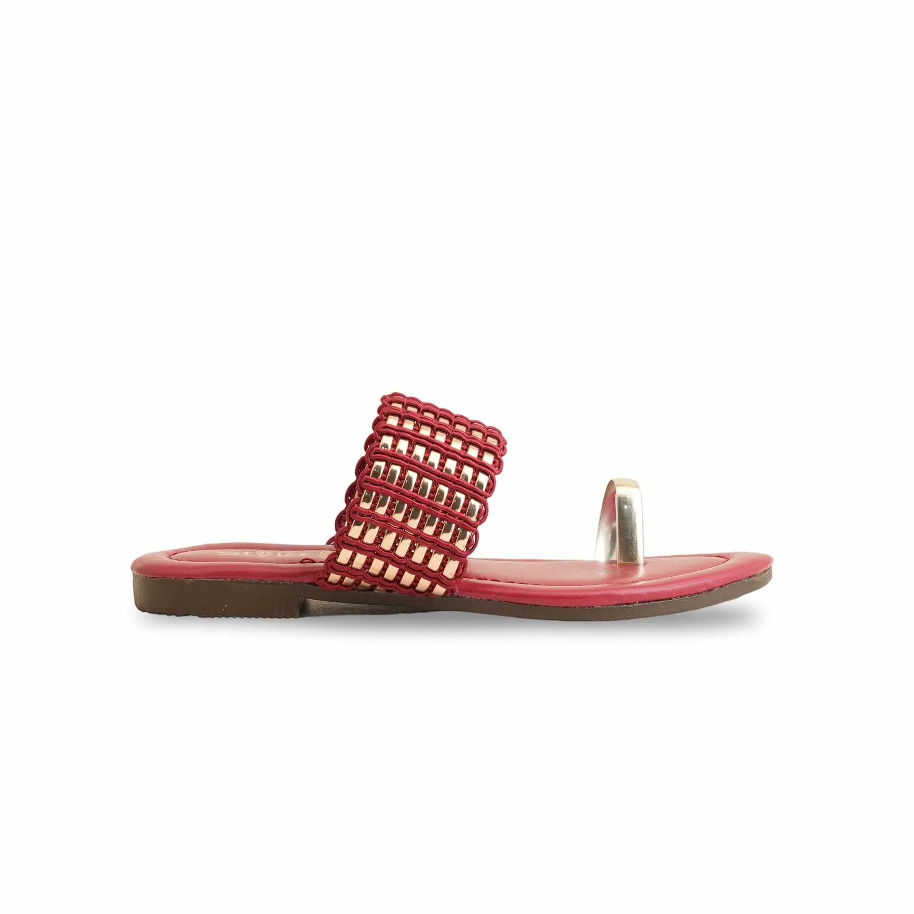 Girls Red Casual Slipper KD5551 - Image 2