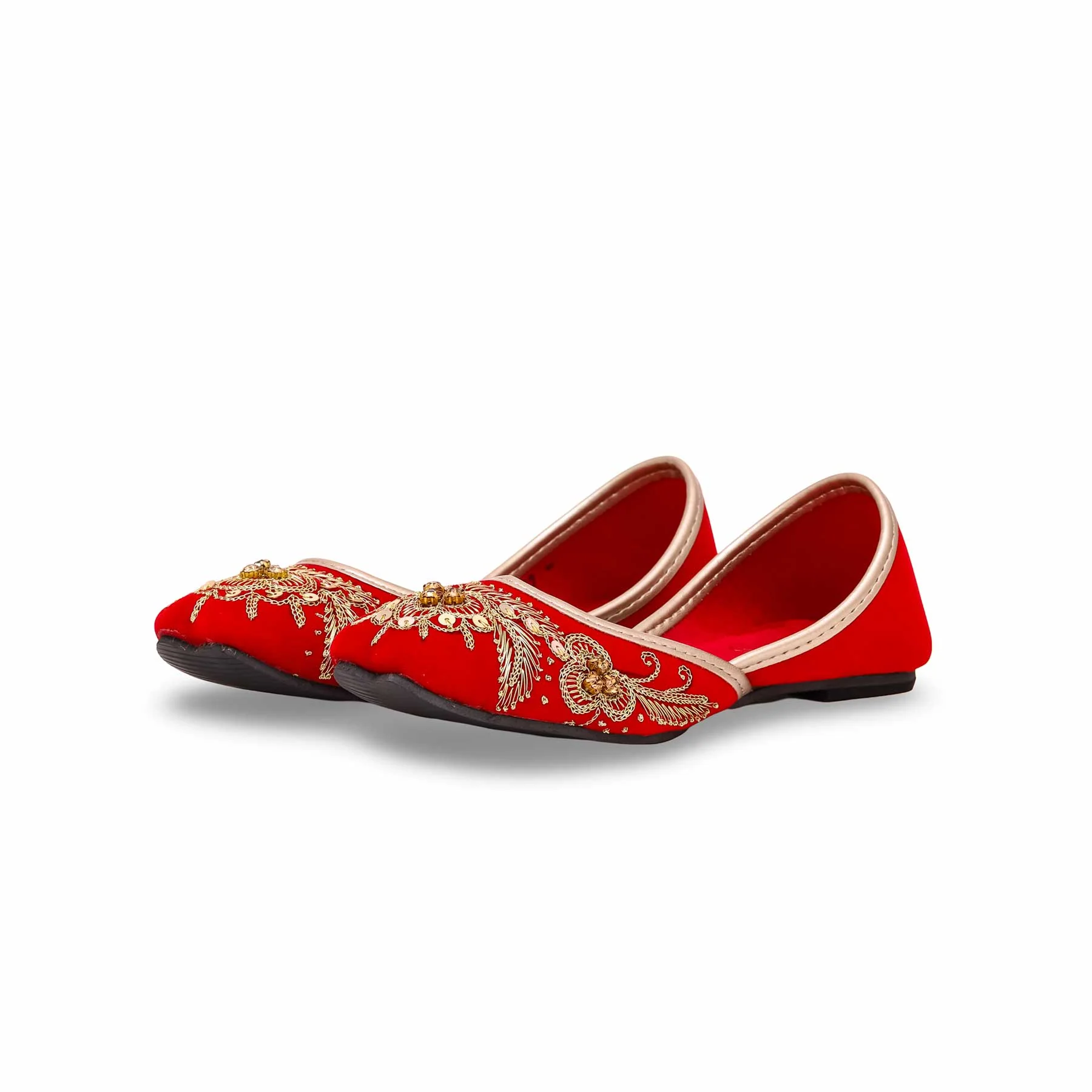 Girls Red Fancy Khussa KD2227 - Image 2