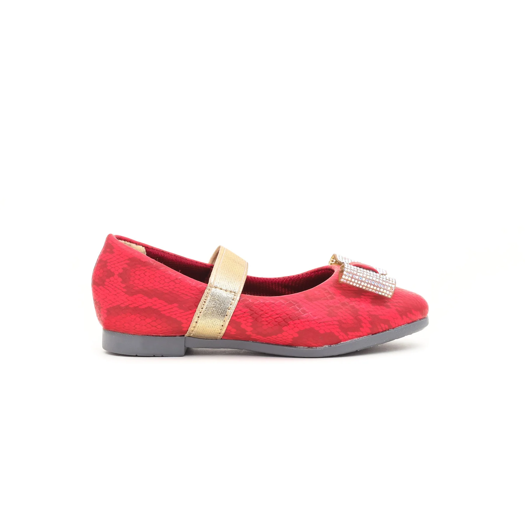 Girls Red Fancy Pump KD7540 - Image 2