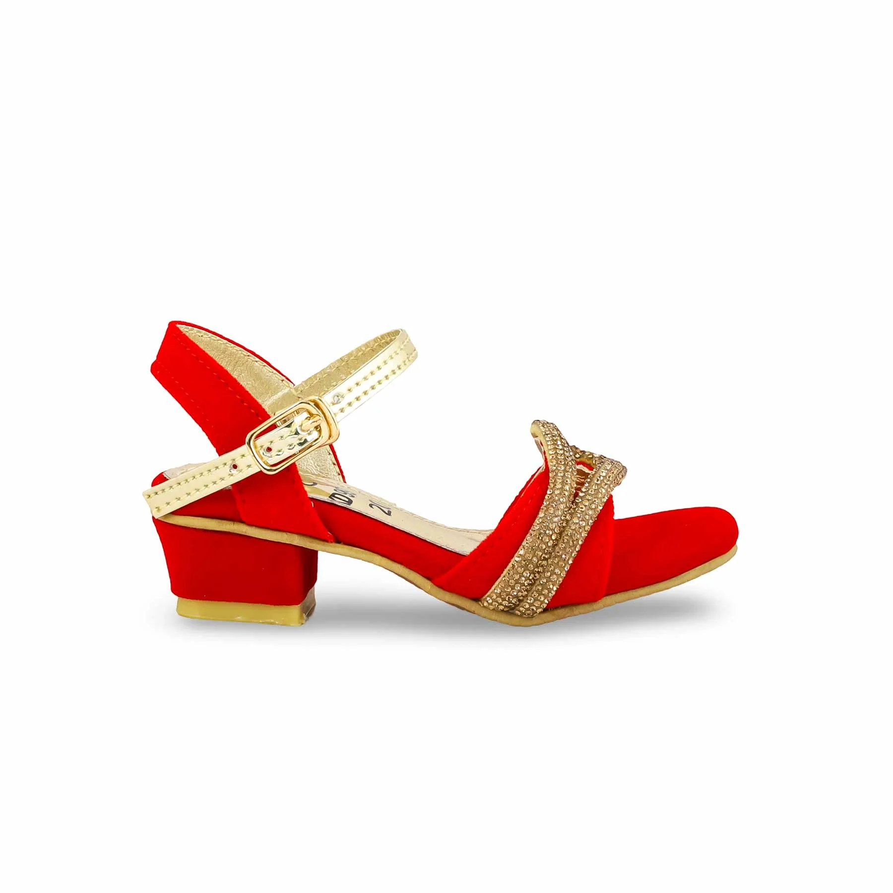 Girls Red Fancy Sandal KD9915 - Image 2