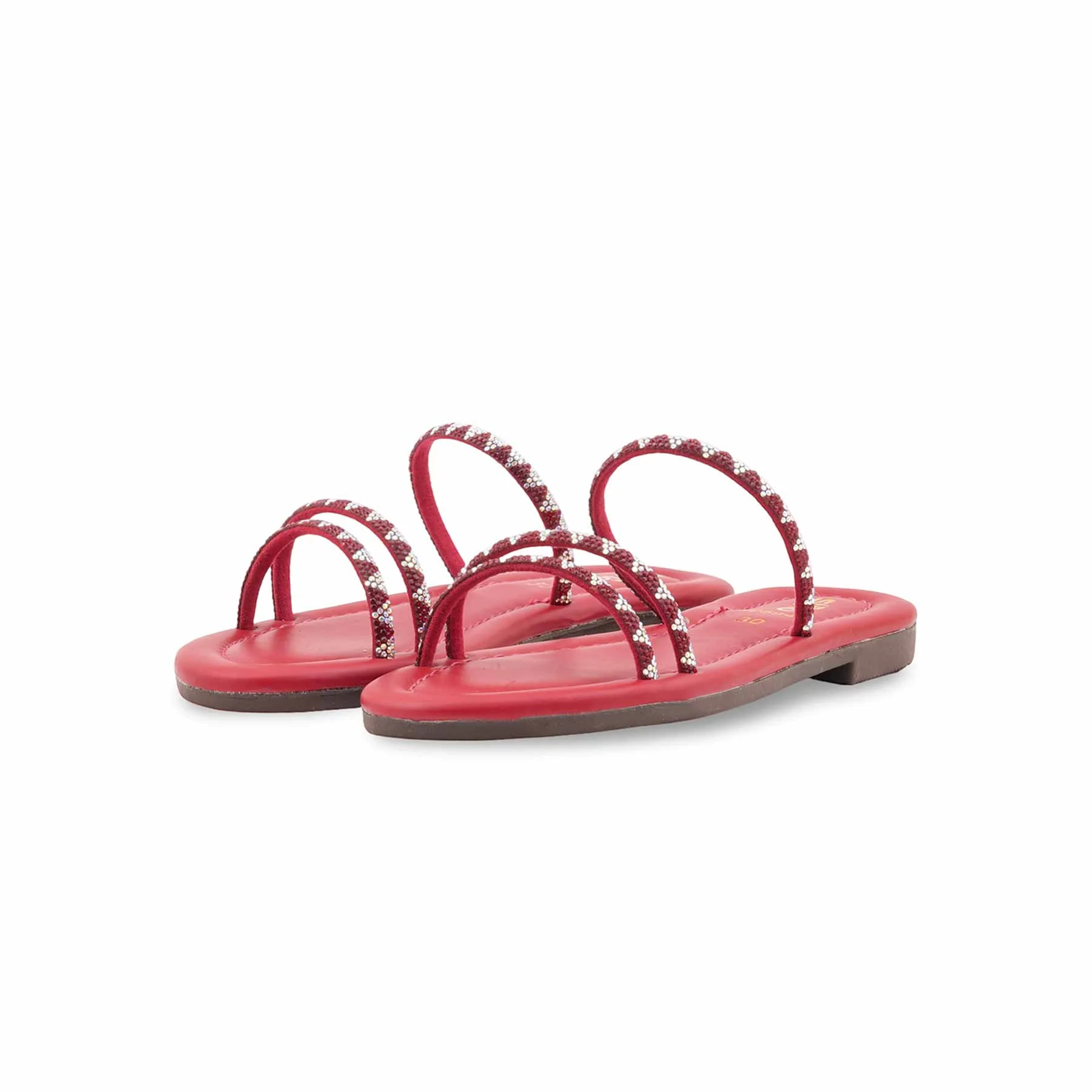 Girls Red Fancy Slipper KD5947 - Image 3