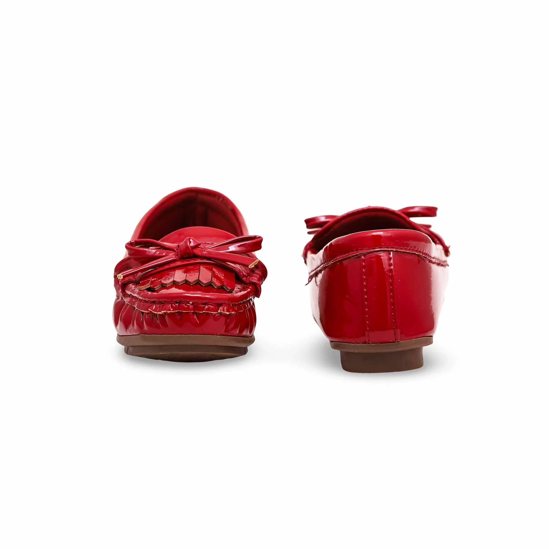 Girls Red Formal Moccasin KD0908 - Image 3