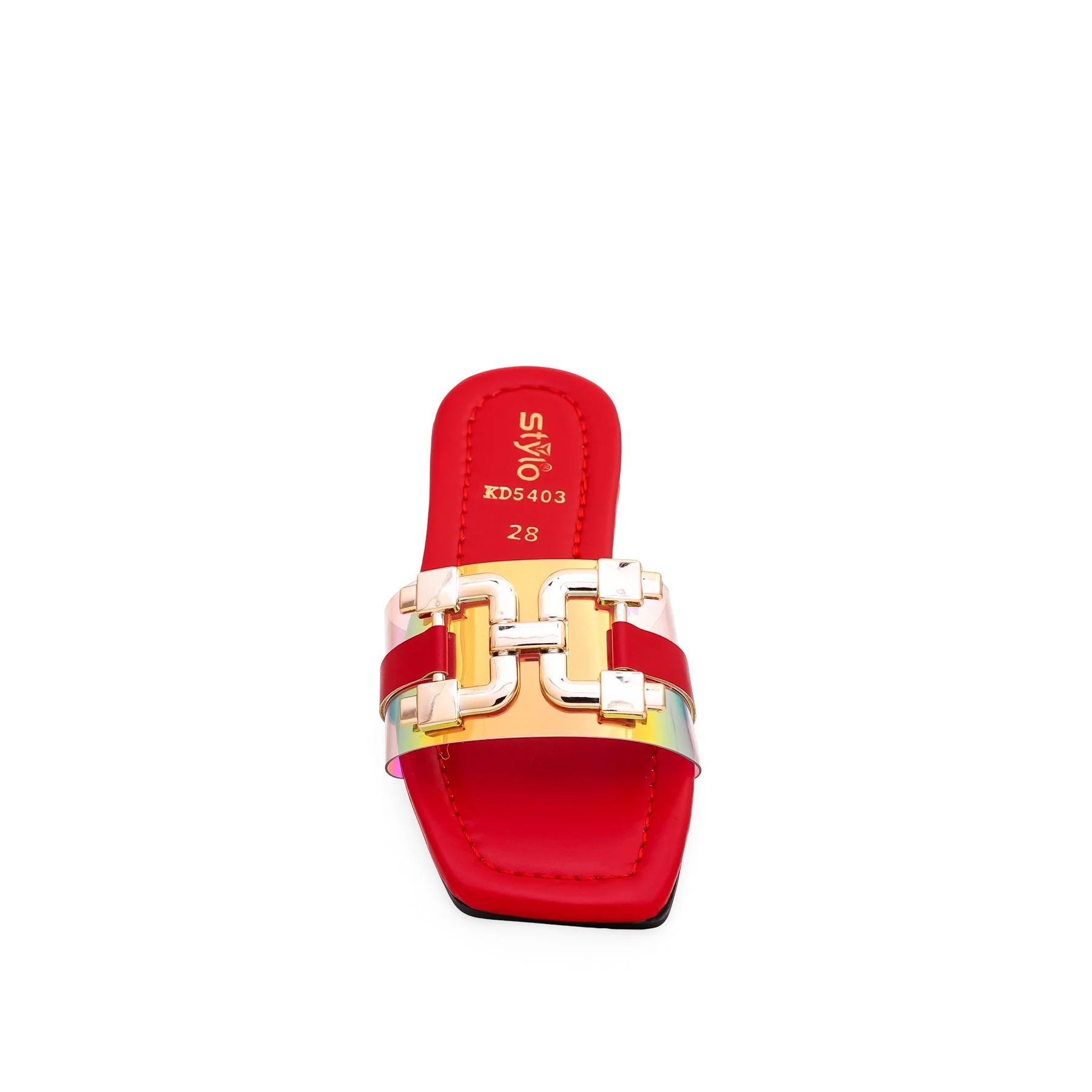 Girls Red Formal Slipper KD5403 - Image 3