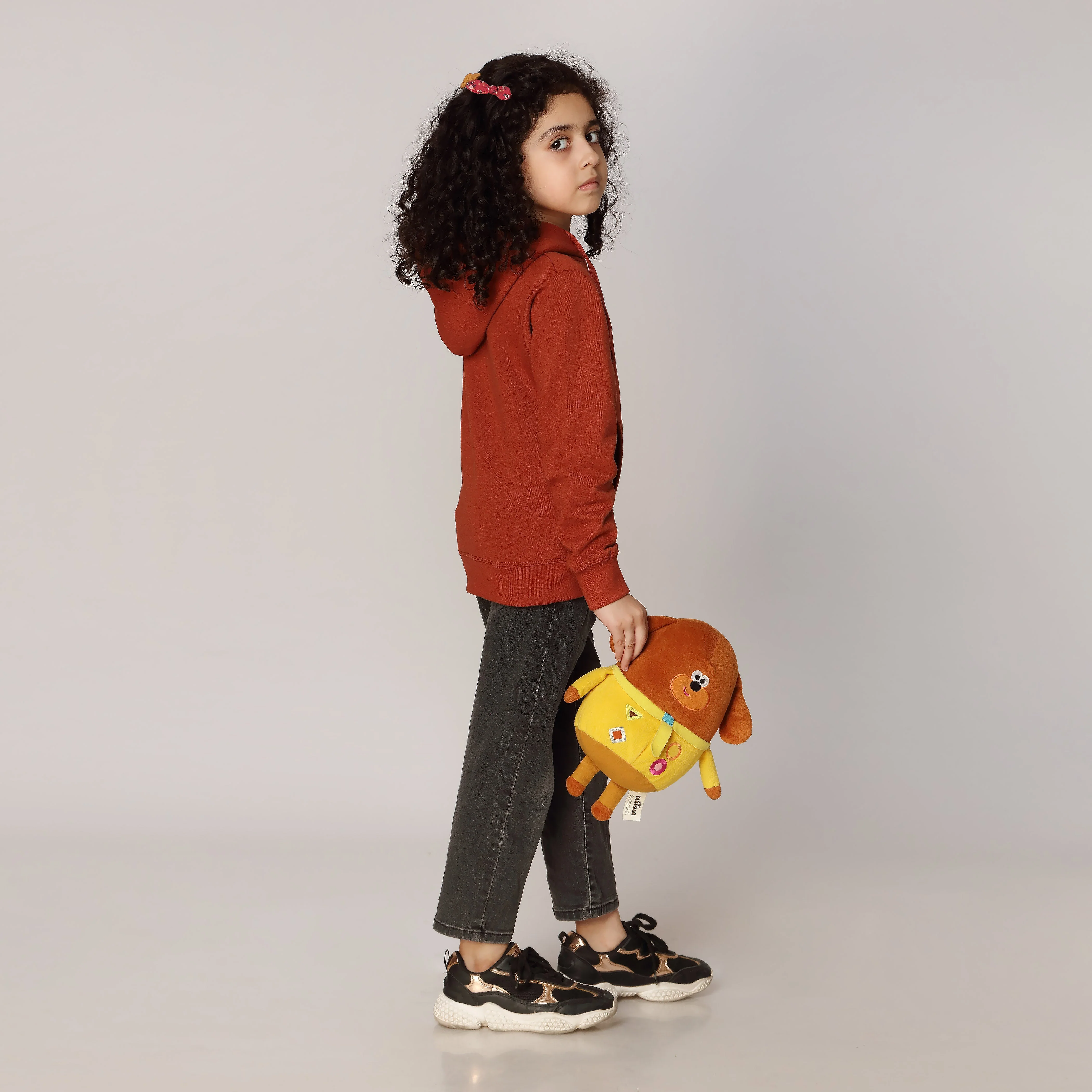 Girls Rust Fleece Puller Hoodie PW2865 - Image 3