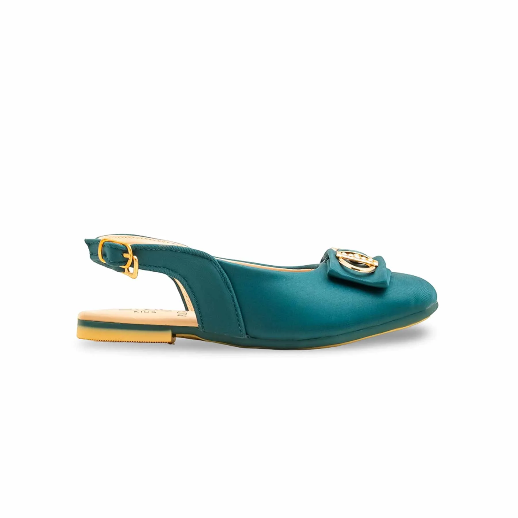 Girls Seagreen Formal Pumps KD2478 - Image 2