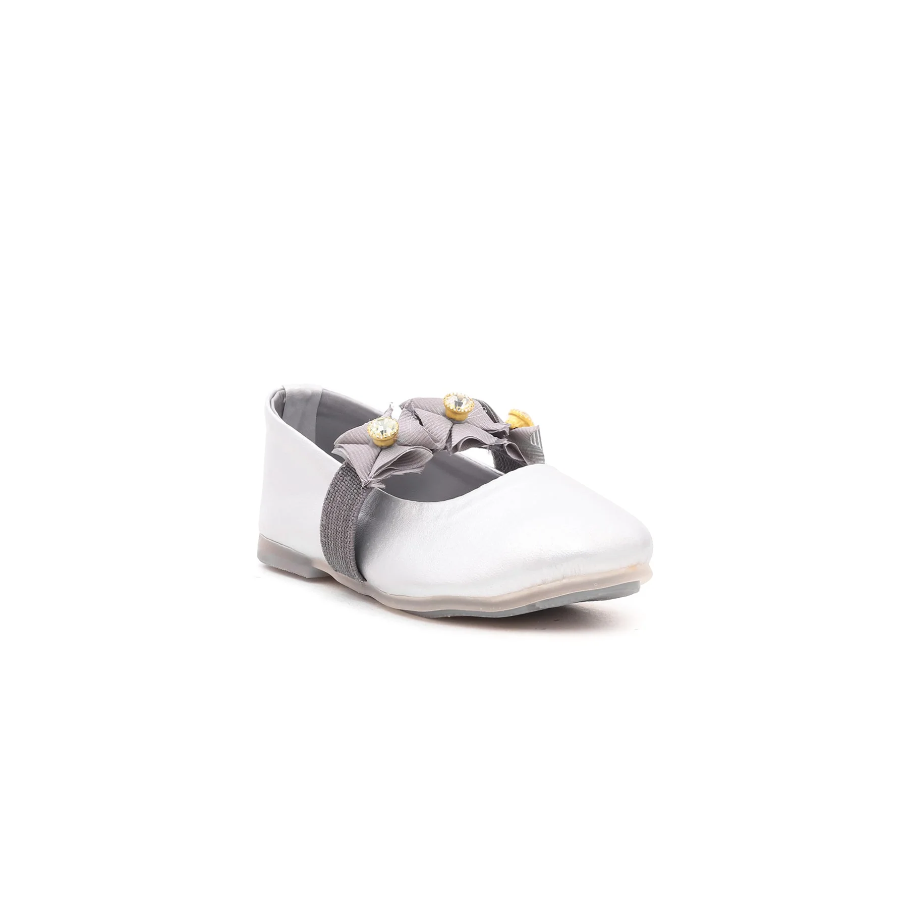 Girls Silver Casual Pumps KD0466 - Image 2