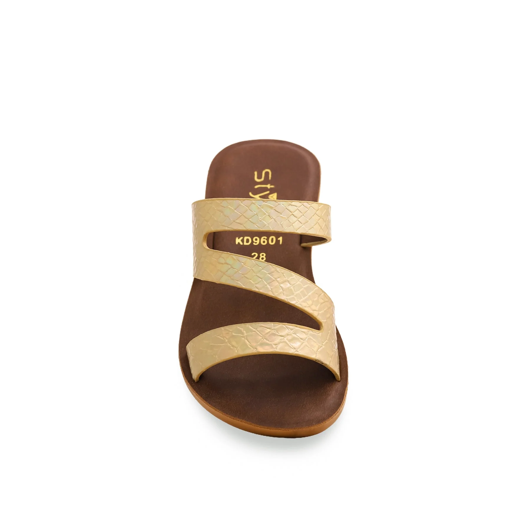 Girls Silver Casual Slipper KD9601 - Image 3
