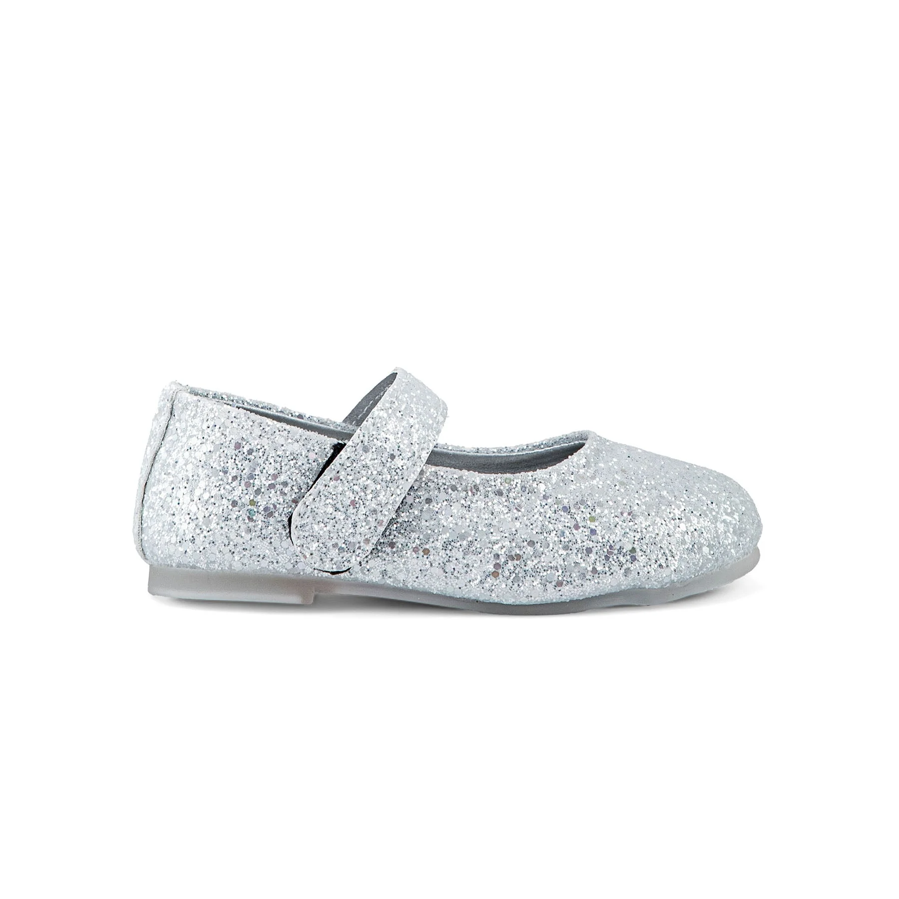 Girls Silver Fancy Pumps KD0938 - Image 2