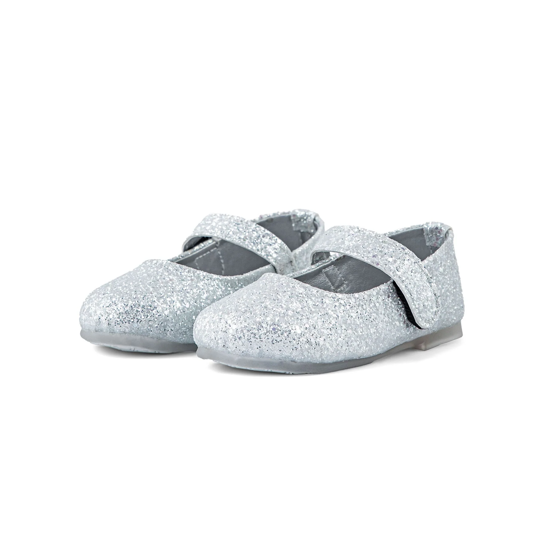 Girls Silver Fancy Pumps KD0938 - Image 3