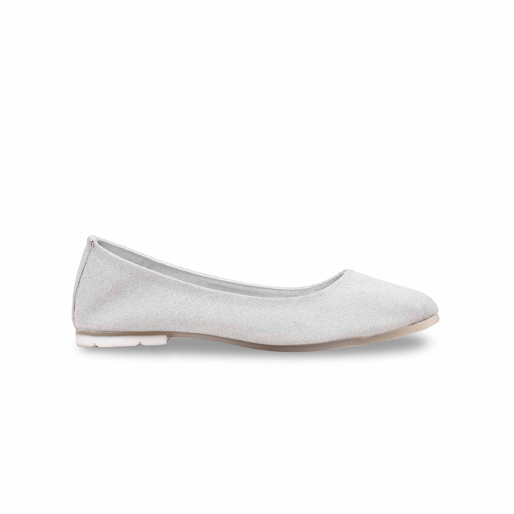 Girls Silver Fancy Pumps KD2341 - Image 2